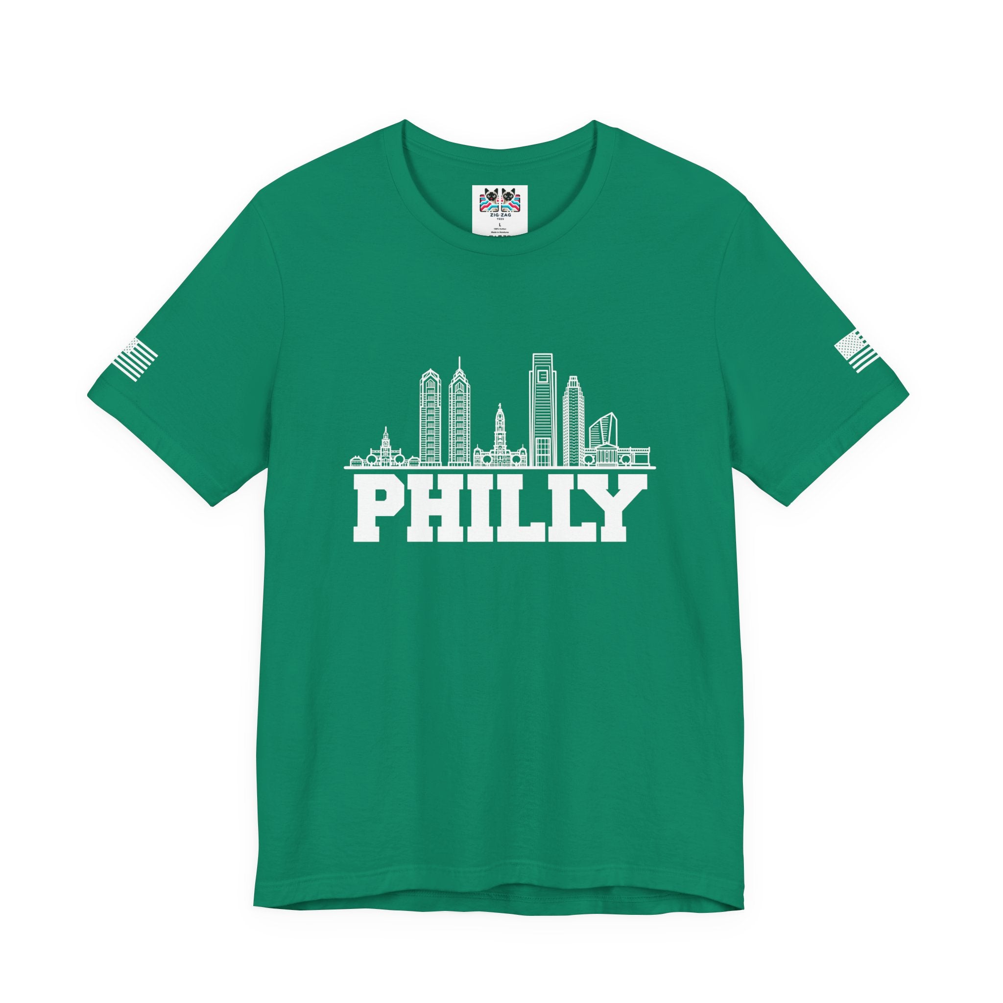 Philly T-Shirt – Philadelphia Skyline Line Art Graphic Tee