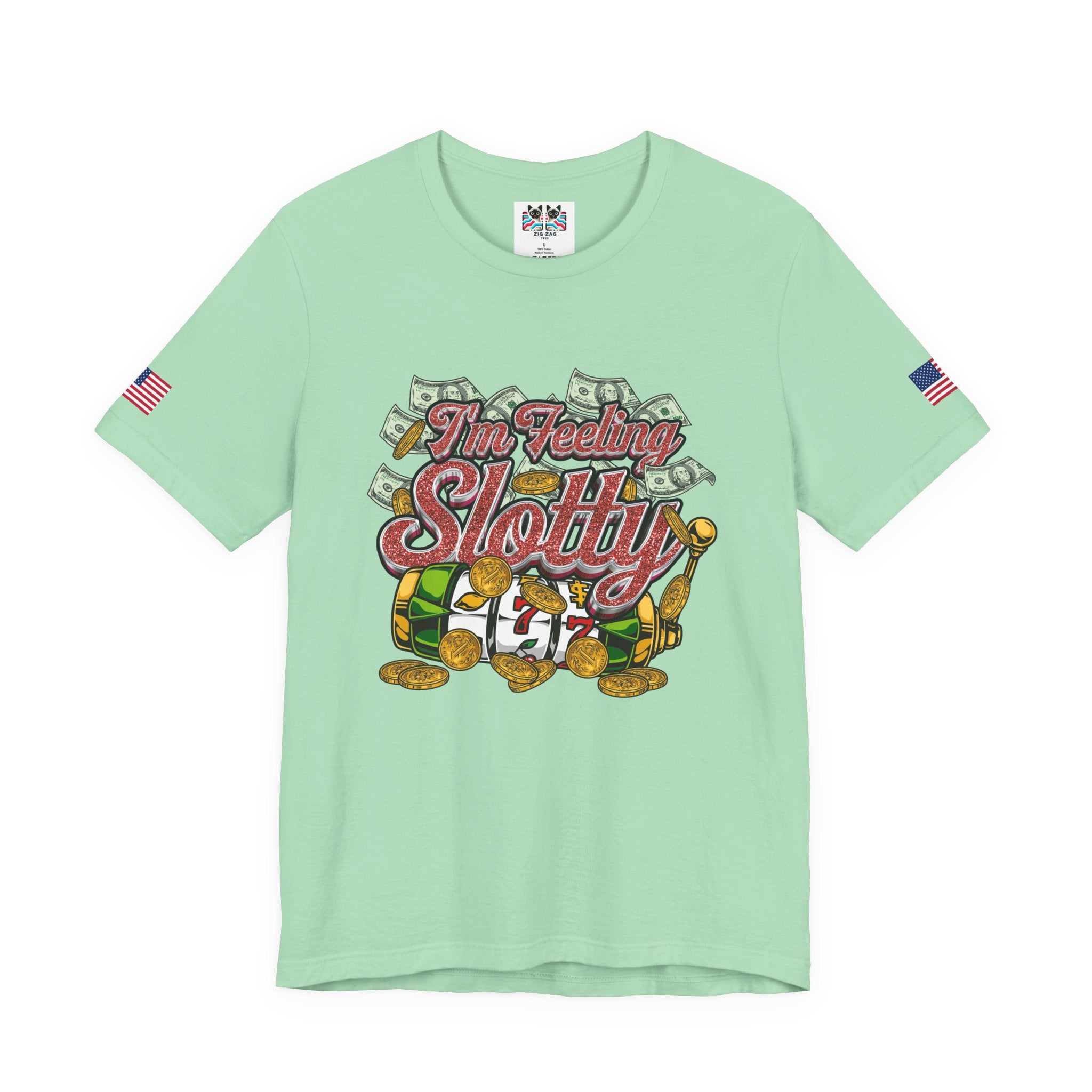 I'm Feeling Slotty Funny Casino Shirt – Vegas Girls Trip Slot Machine Tee