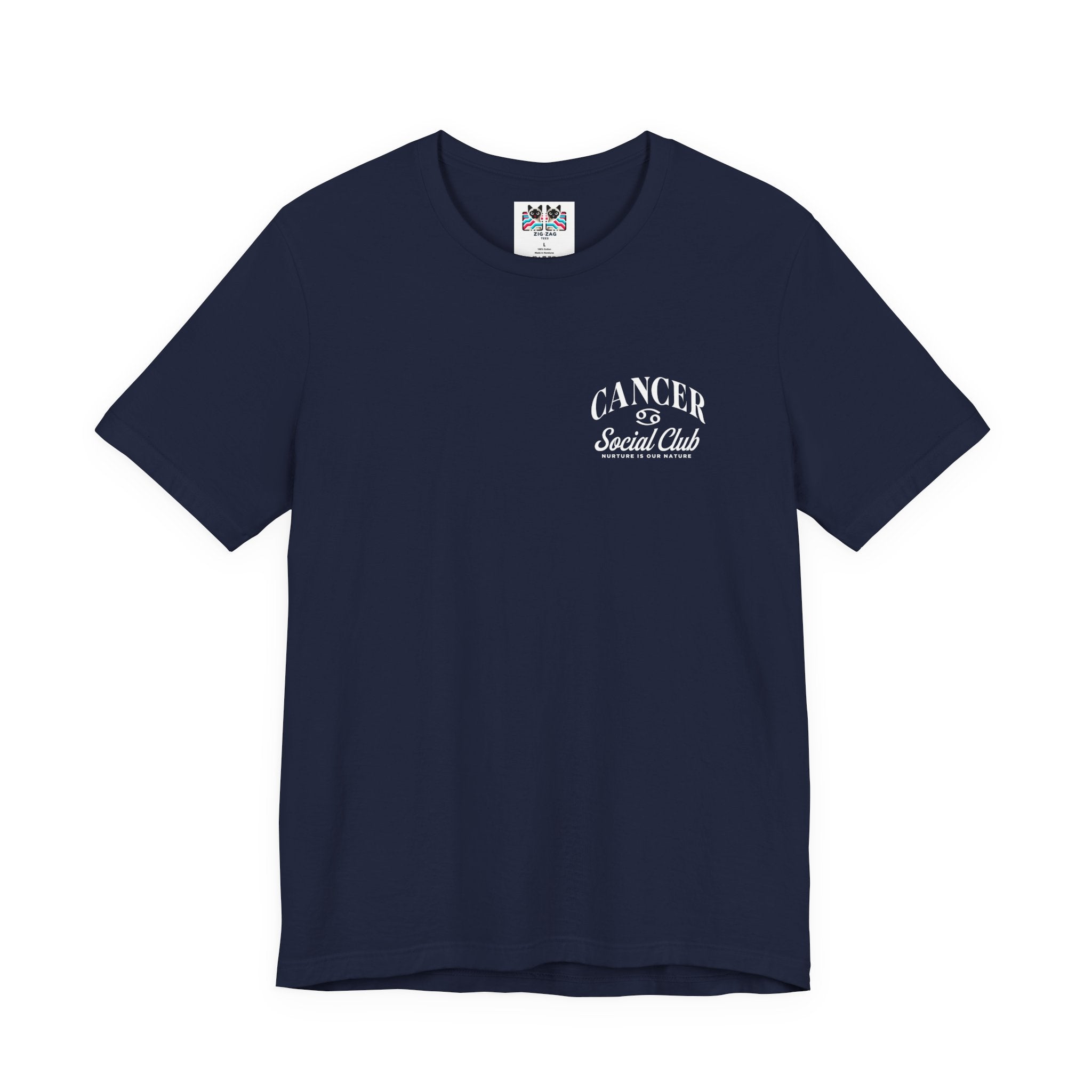 Cancer Social Club T-Shirt – Nurture Is Our Nature Zodiac Design