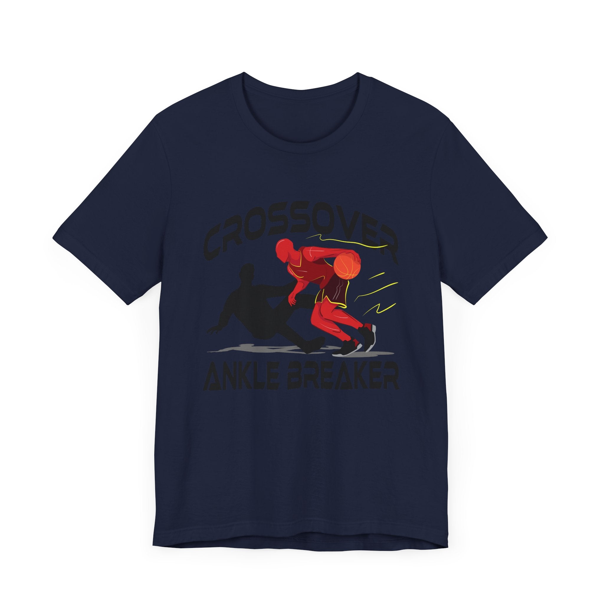 Crossover Ankle Breaker Shirt, Basketball Motion Graphic Tee, Fast Break Dribble T Shirt, Sports Highlight Apparel, Court Domination Top