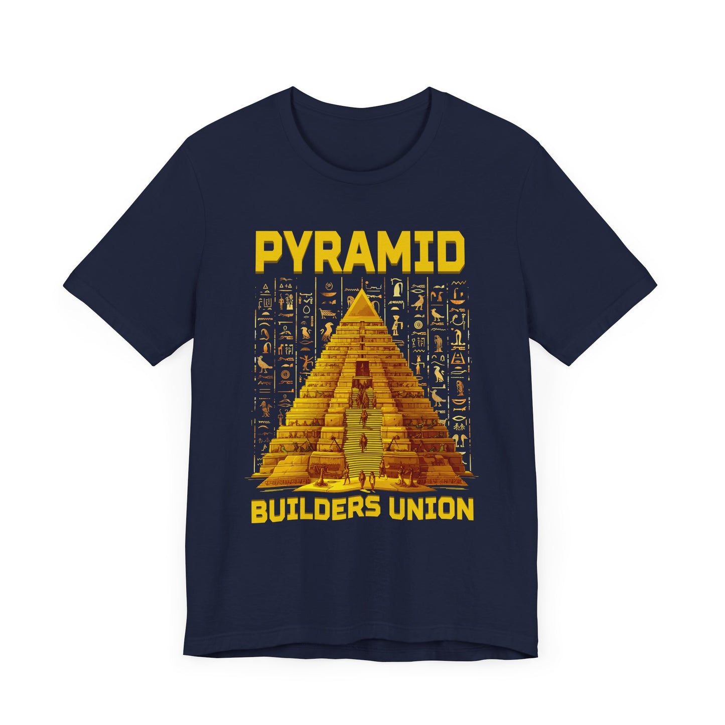 Pyramid Builders Union Tee, Ancient Worker Pride Shirt, Historical Labor Graphic, Egypt Crew Top, Stone by Stone Gift