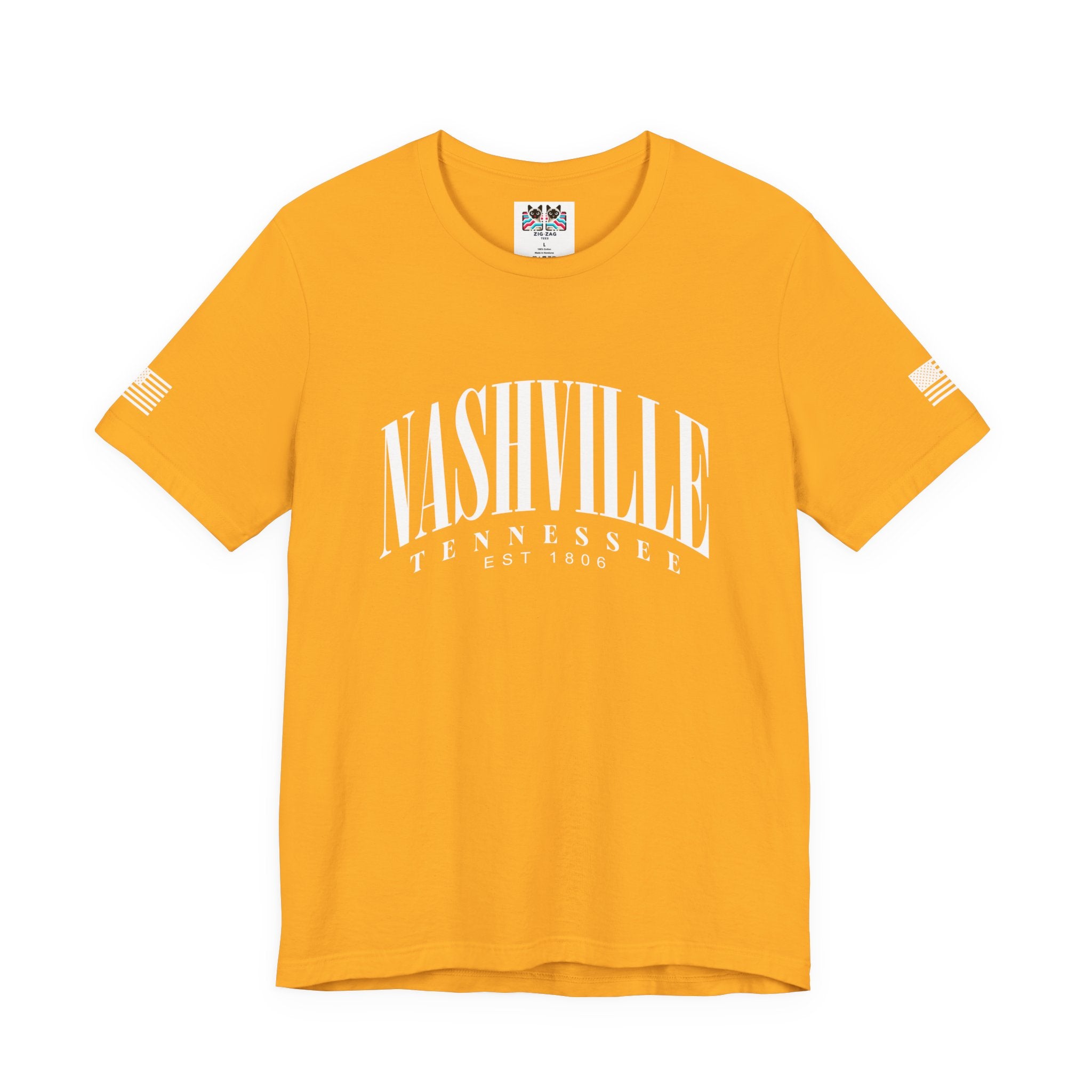 Nashville Tennessee T-Shirt – Arched Varsity EST 1806 Typography Tee