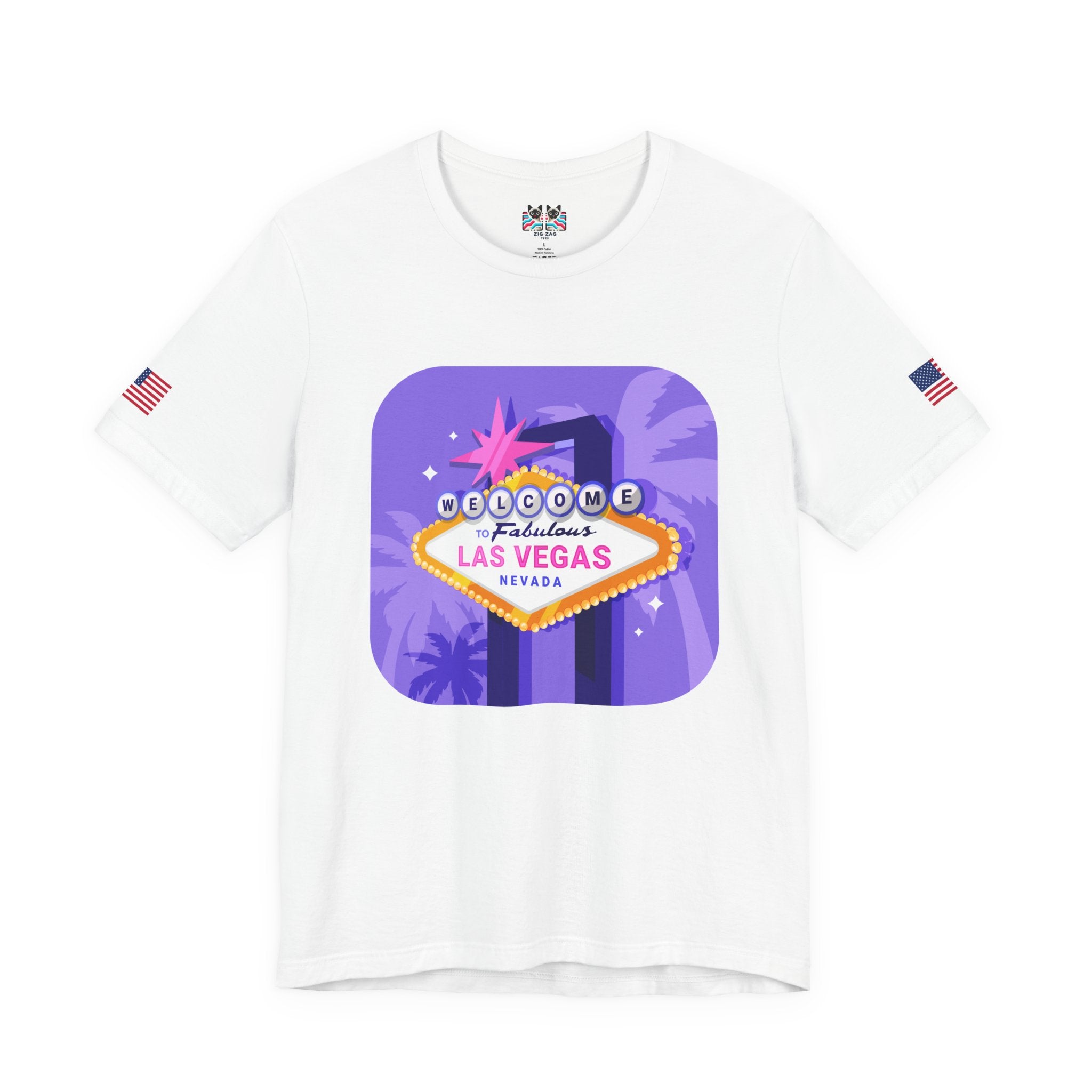 Welcome to Fabulous Las Vegas Nevada Neon Graphic T-Shirt – Vegas Sign Retro Tee