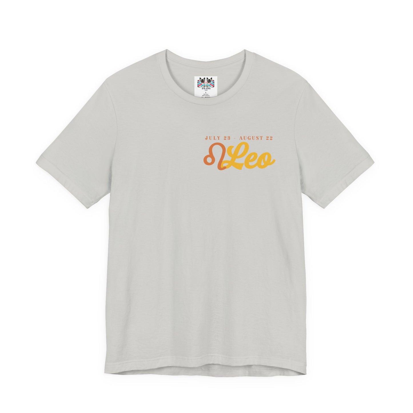 Leo Zodiac T-Shirt – Heart of the Lion, Spirit of the Sun Astrological wheel