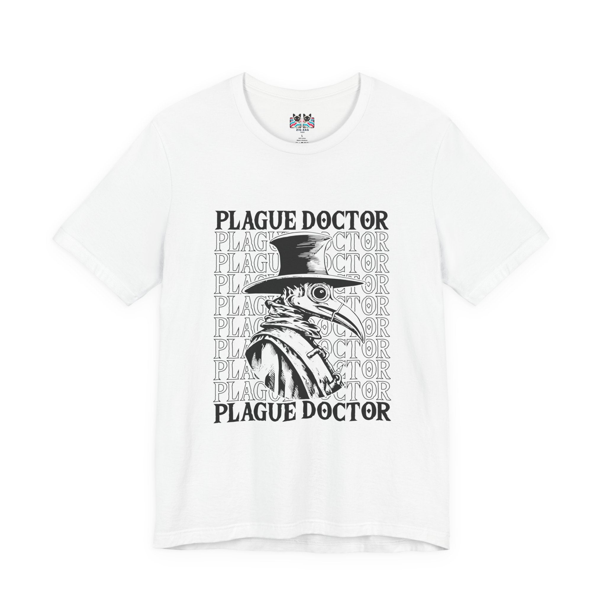 Plague Doctor Beaked Mask Rats Horror T-Shirt
