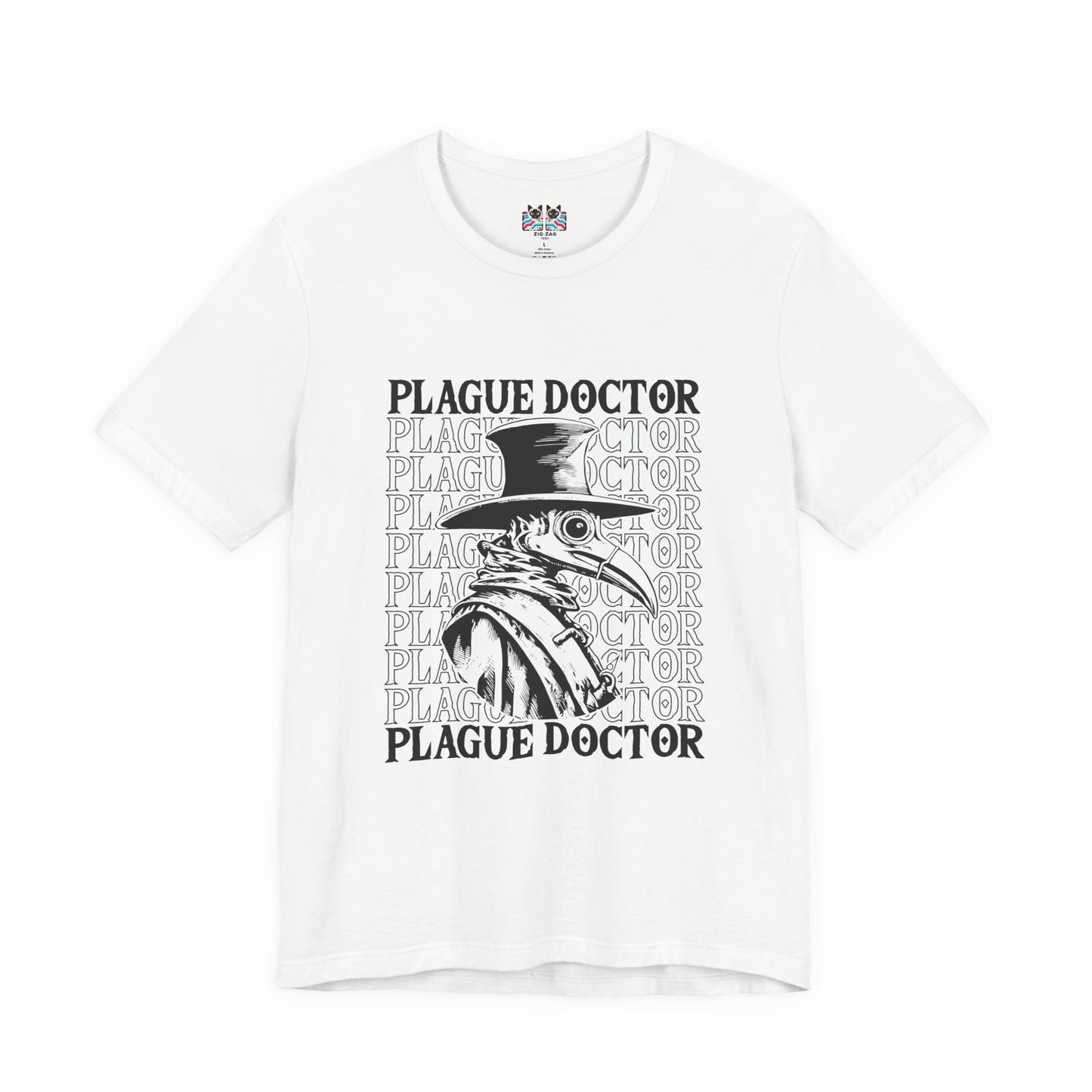 Plague Doctor Beaked Mask Rats Horror T-Shirt