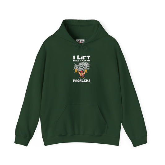 I Lift More Than My Problems - Motivational Weightlifting Hoodie