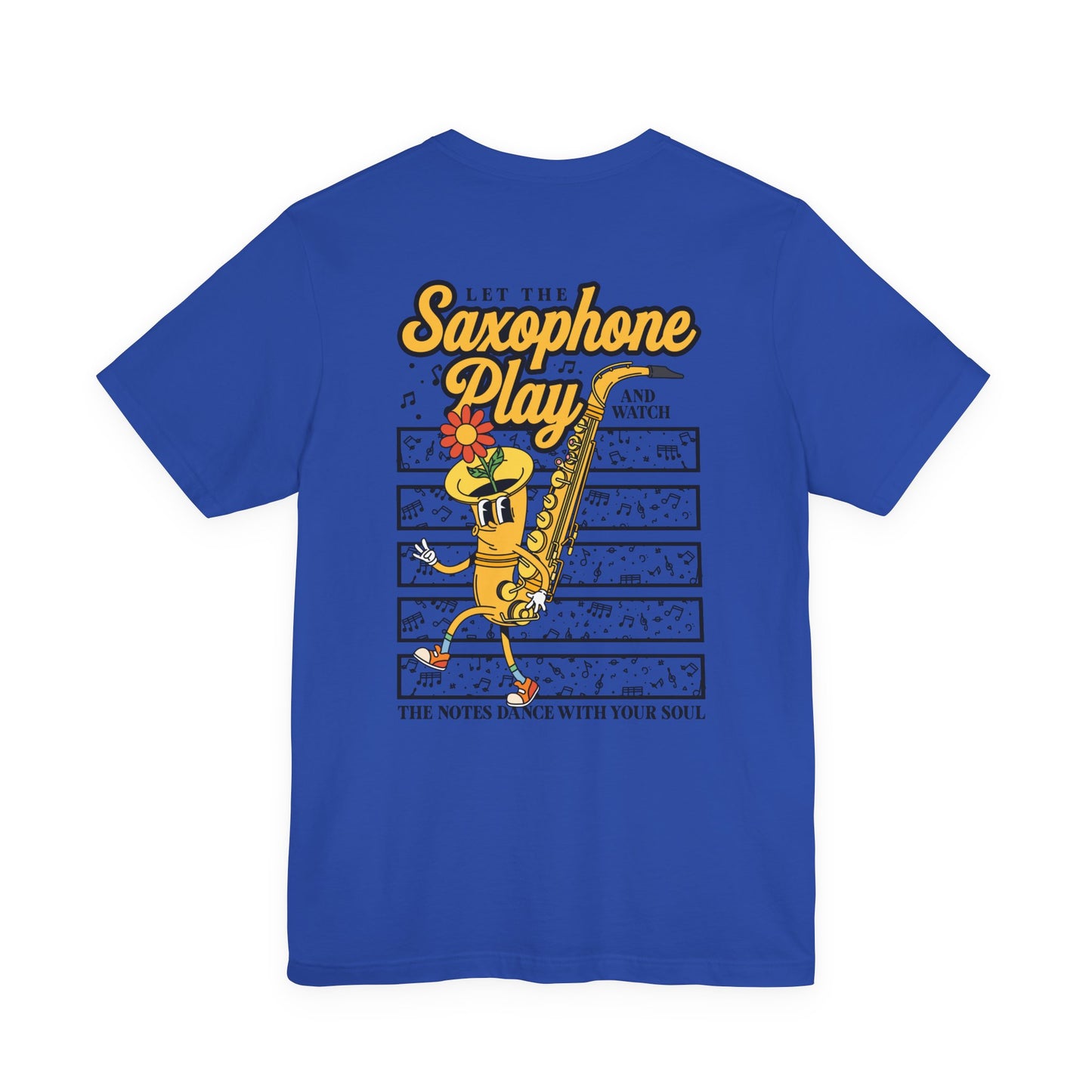 Feel the Groove Let the Saxophone Play Cartoon Saxophone T-Shirt