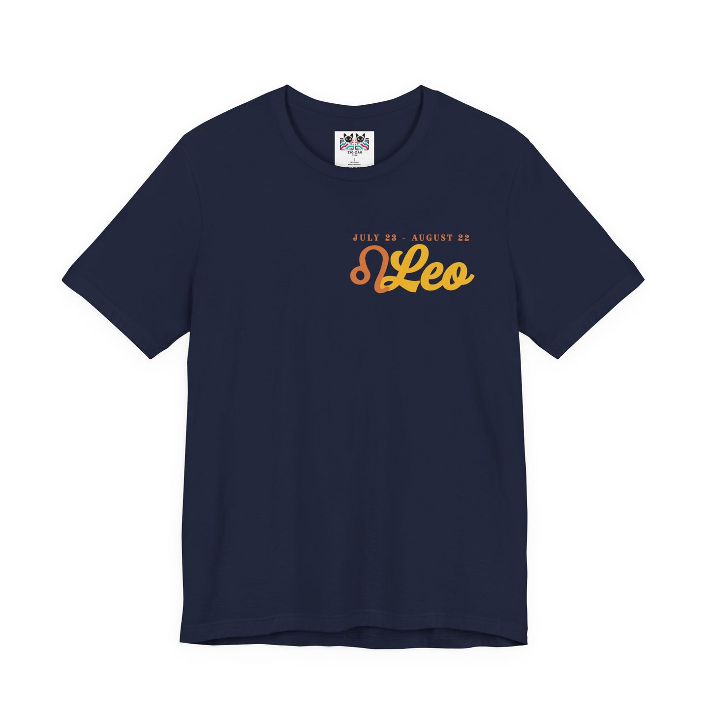 Leo Zodiac T-Shirt – Heart of the Lion, Spirit of the Sun Astrological wheel
