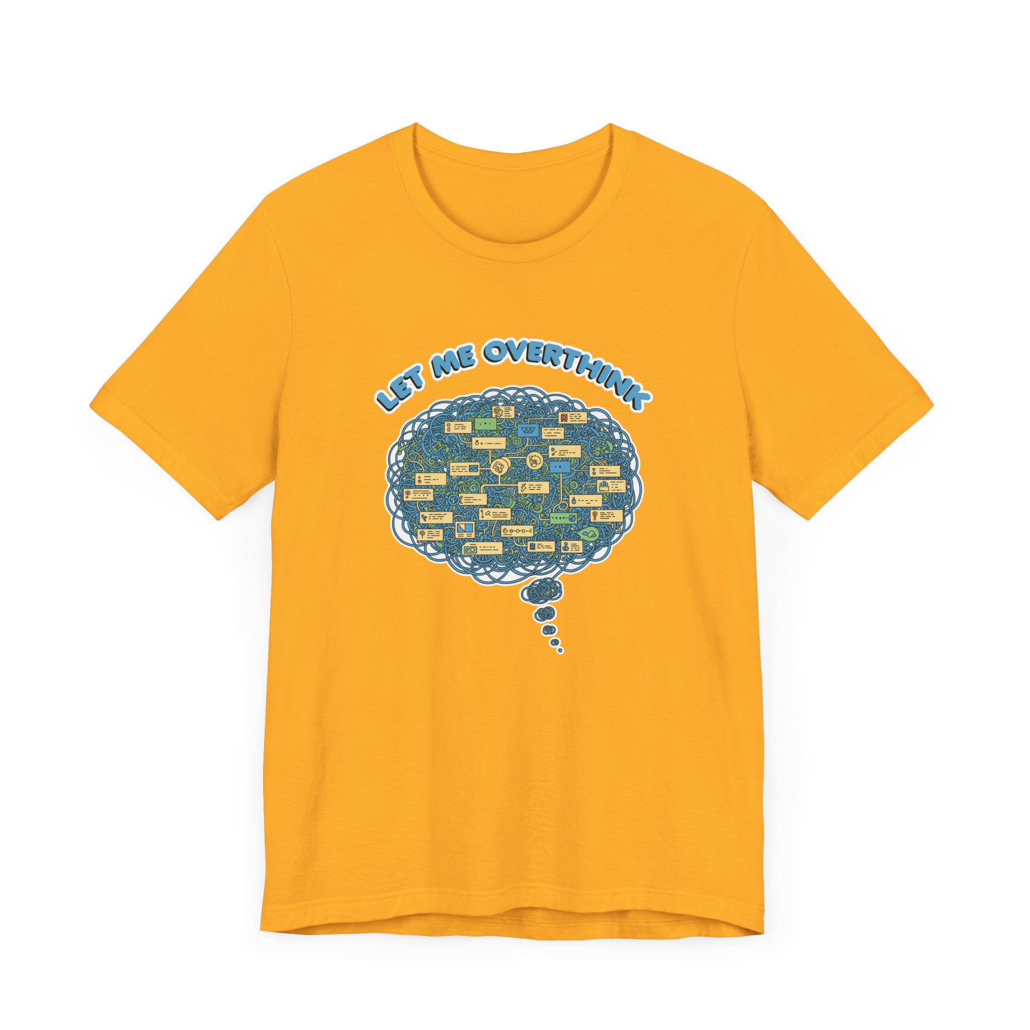 Let Me Overthink This Tee, Funny Anxiety Shirt, Spiraling Thoughts Graphic Tee, Relatable Mental Loop Top, Introvert Humor Gift