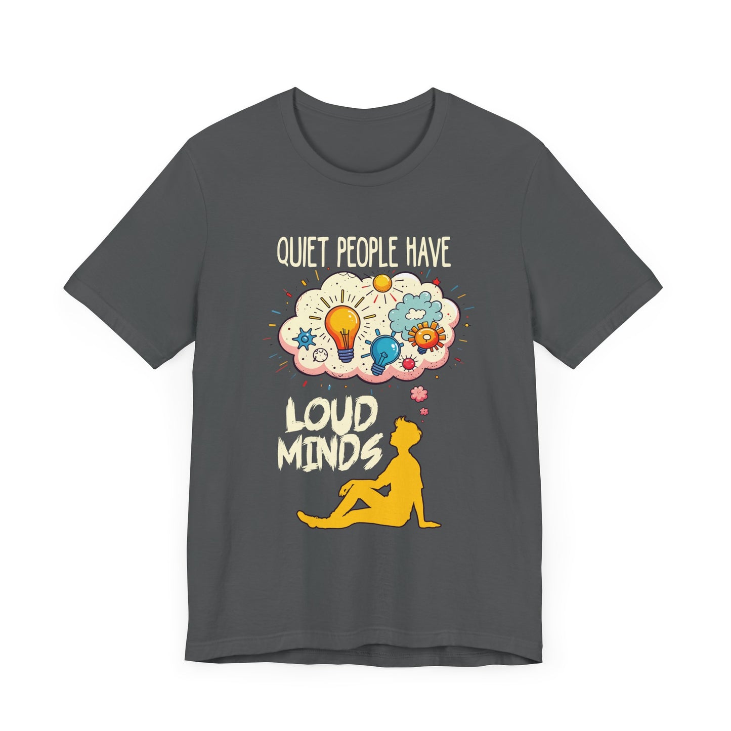 Quiet People Have Loud Minds Tee, Introvert Quote Shirt, Thoughtful Soul Graphic Tee, Depth Over Volume Top, Inner World Gift