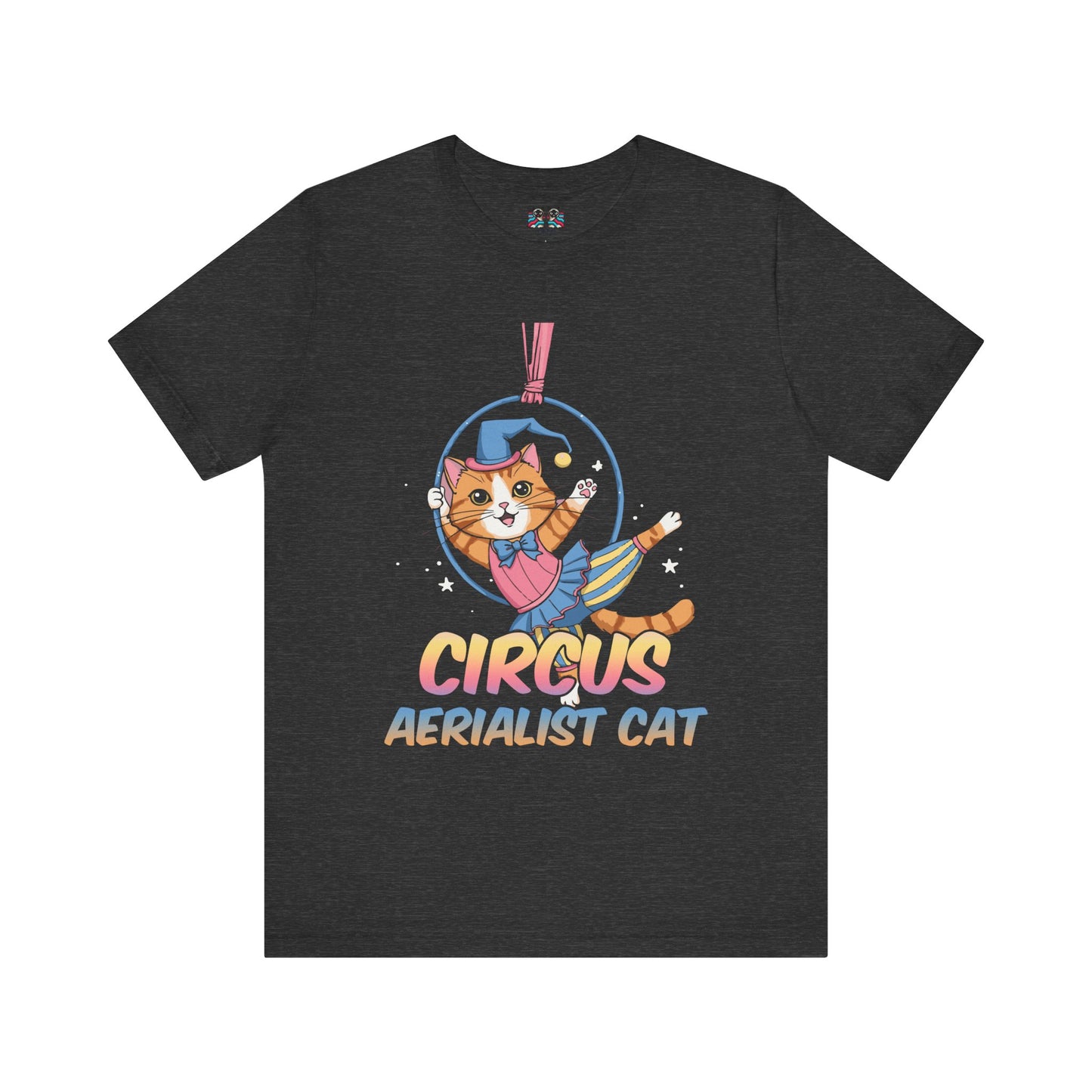 Circus Aerialist Cat - Cute and Funny Performer T-Shirt