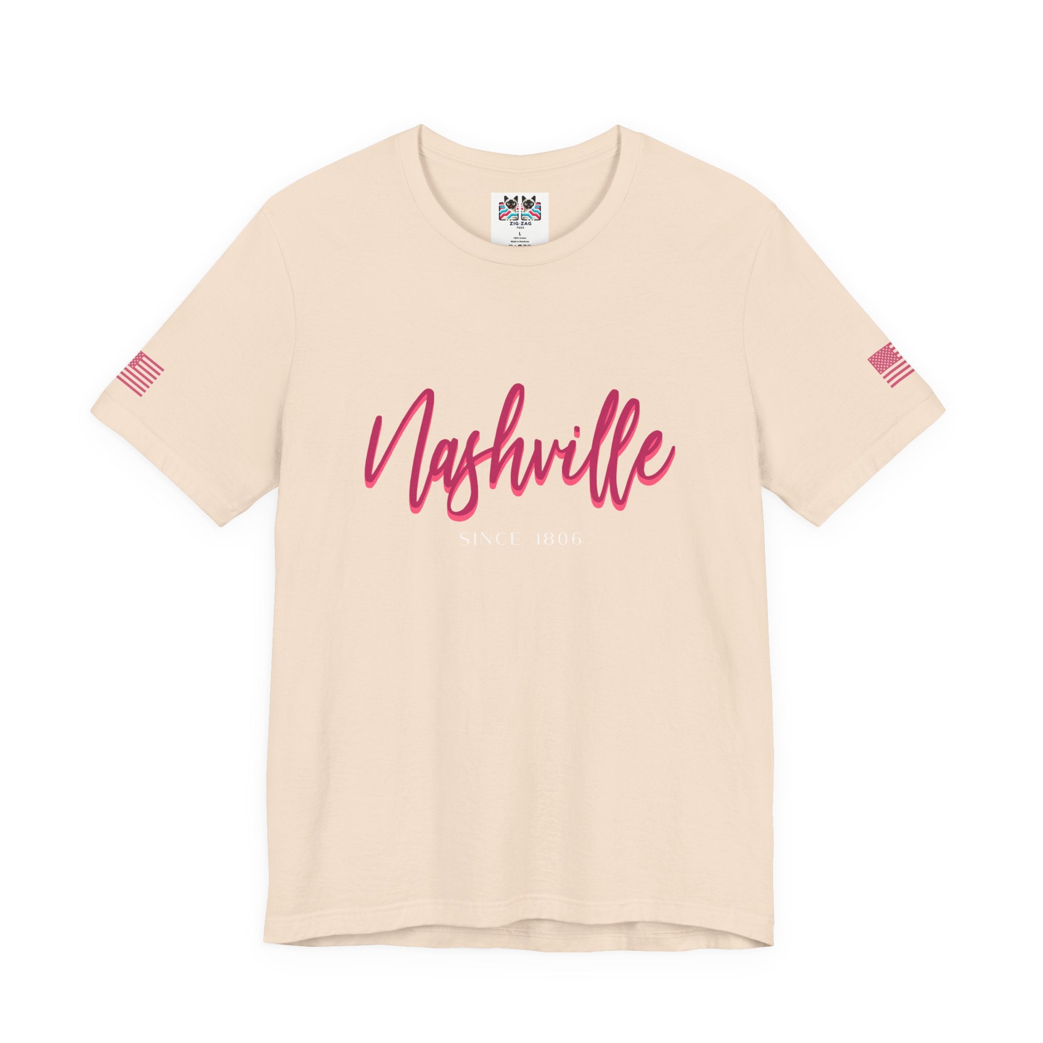 Nashville Since 1806 T-Shirt – Elegant Script Typography Tee