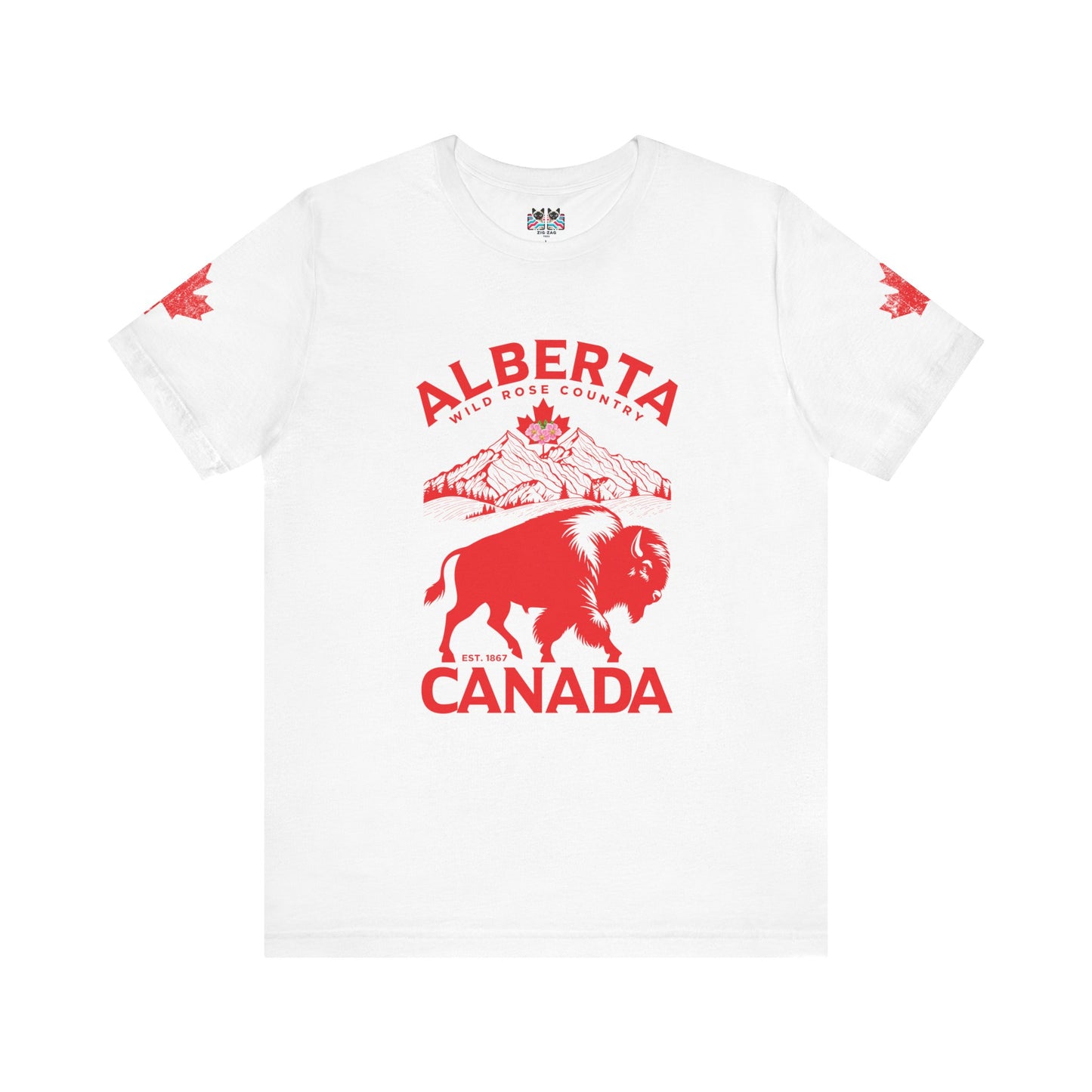 Alberta Wild Rose Country Bison T-Shirt