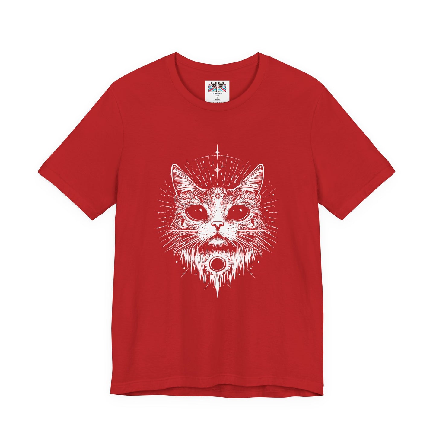 Mystic Moon Cat and Magic Mushrooms T-Shirt