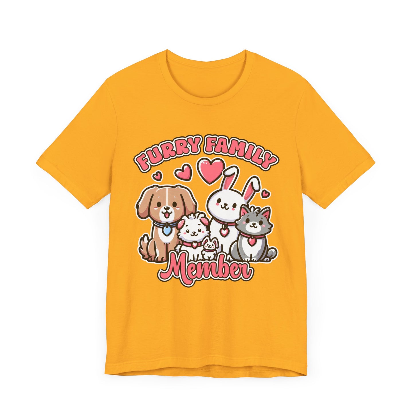 Furry Family Member | Group of Pets Graphic T-Shirt