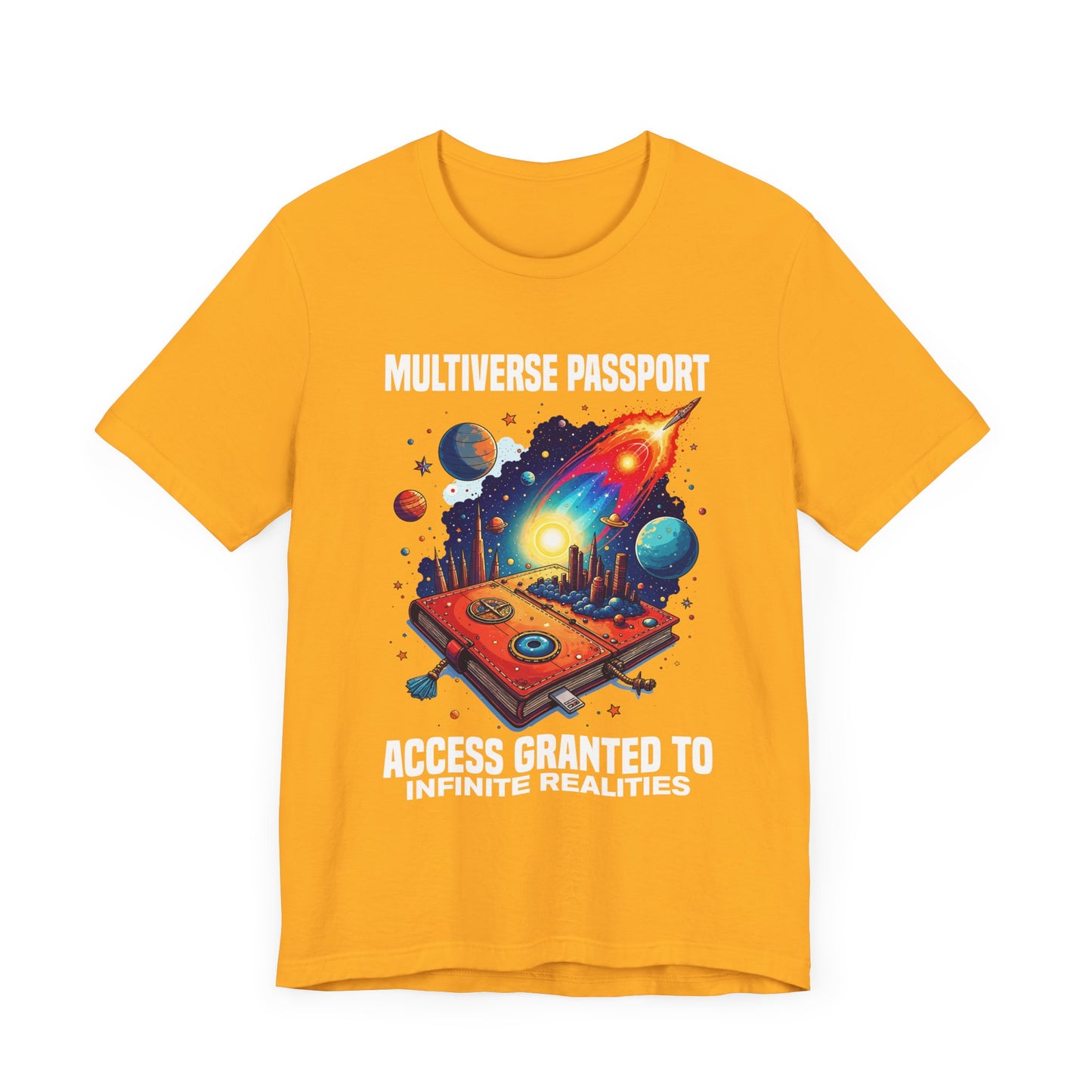 Multiverse Passport Tee, Sci-Fi Travel Shirt, Alternate Reality Graphic Tee, Universe Hopper Top, Quantum Nerd Gift