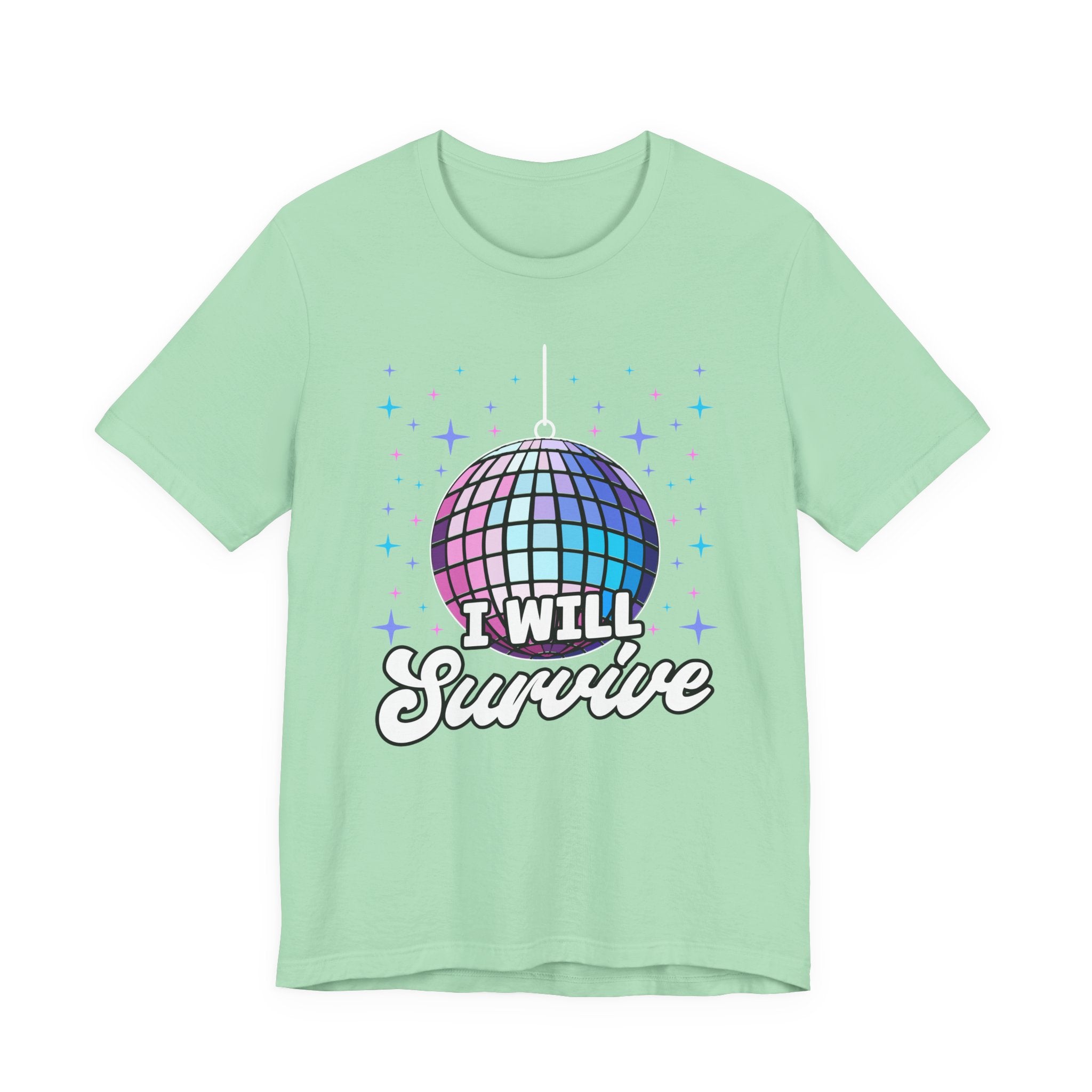 I Will Survive Disco Ball T-Shirt – Retro Party Dance Floor Graphic Tee