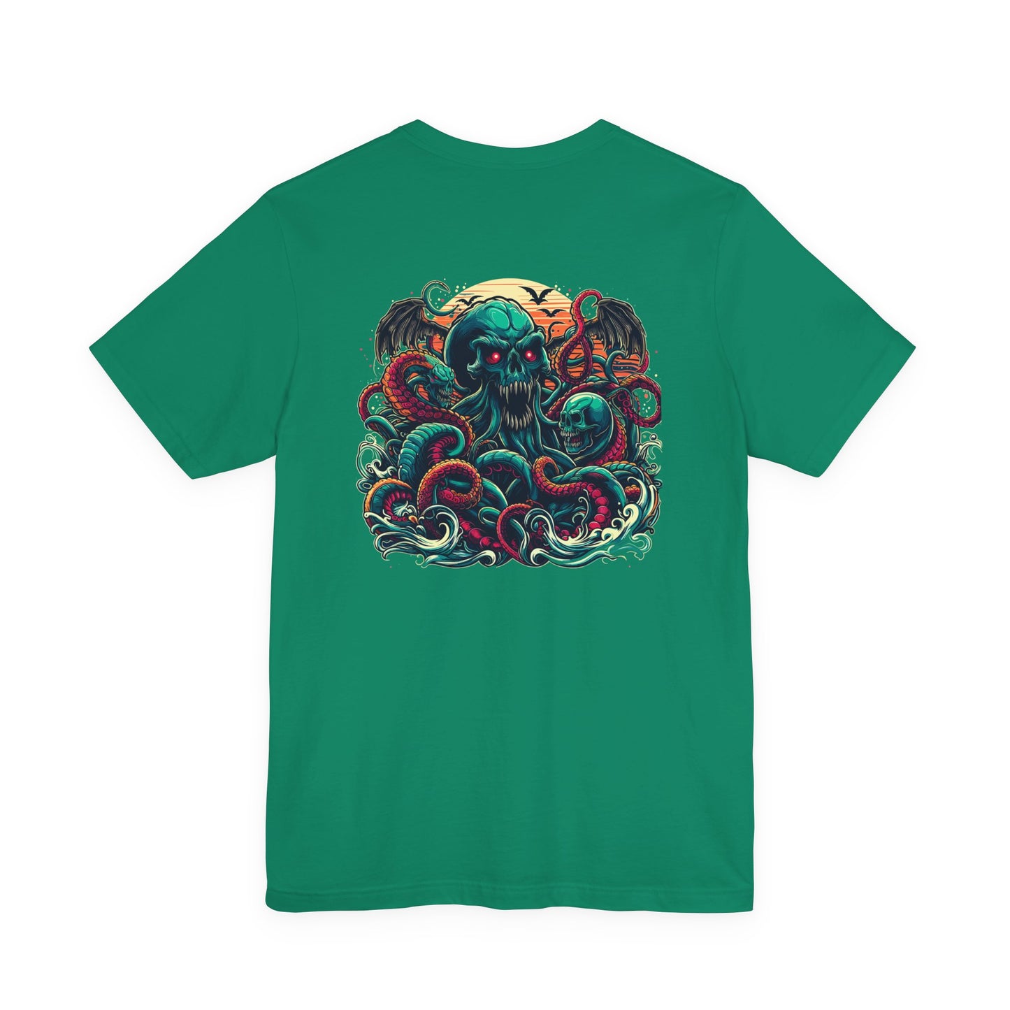 Cosmic Zombies vs Deep Sea Cthulhu Horror T-Shirt