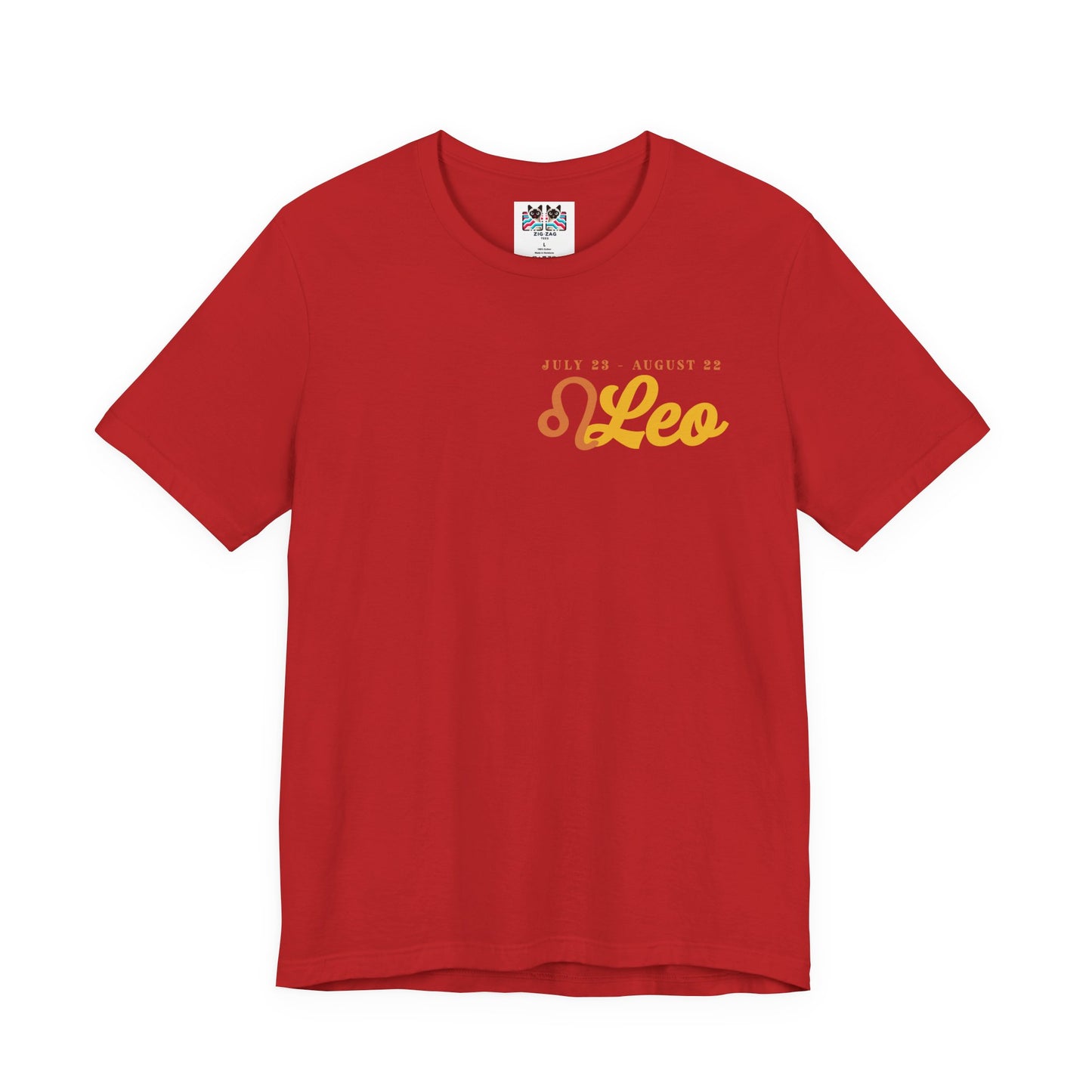 Leo Zodiac T-Shirt – Heart of the Lion, Spirit of the Sun Astrological wheel