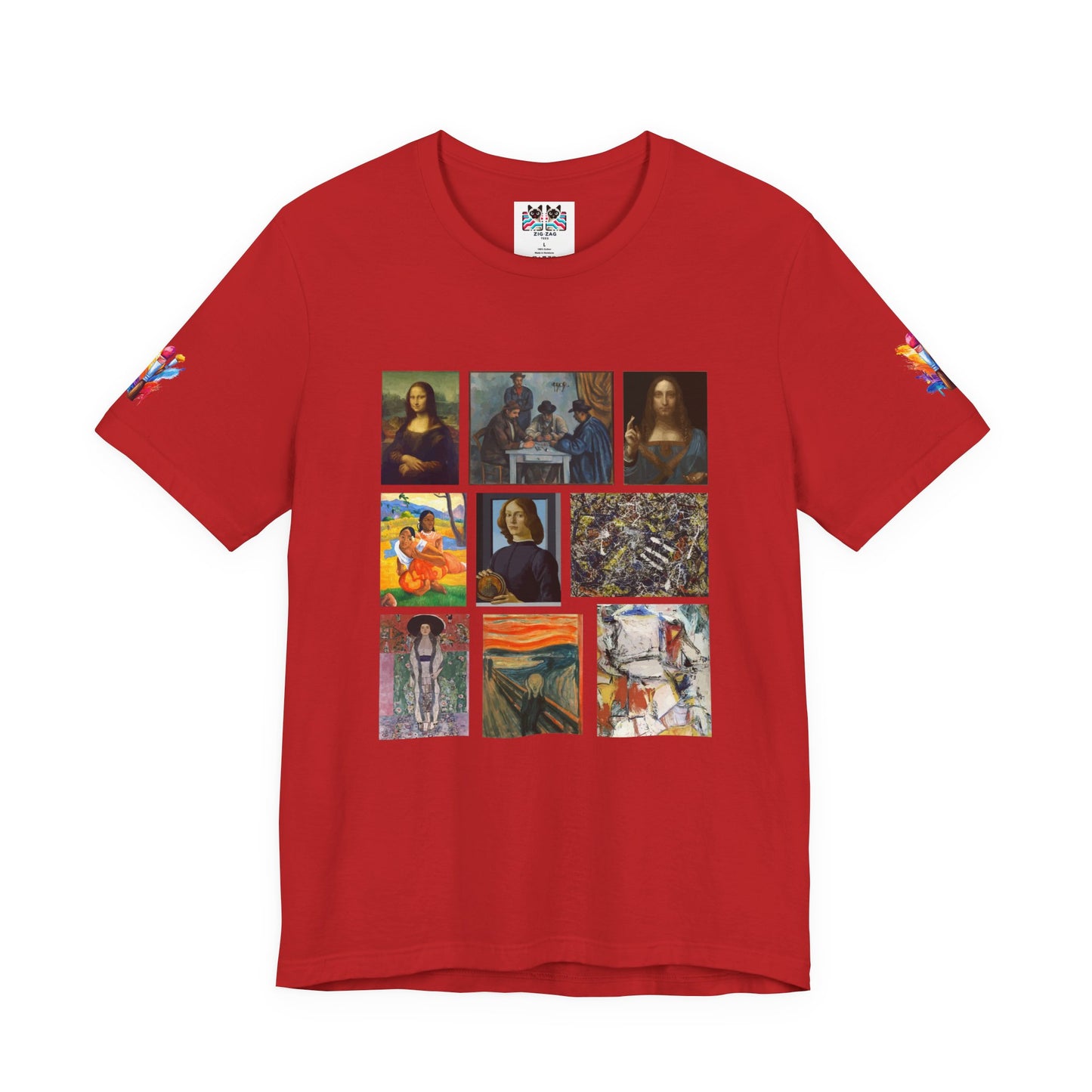 Art History Collage T-Shirt – Famous Paintings Grid Gallery Graphic Tee