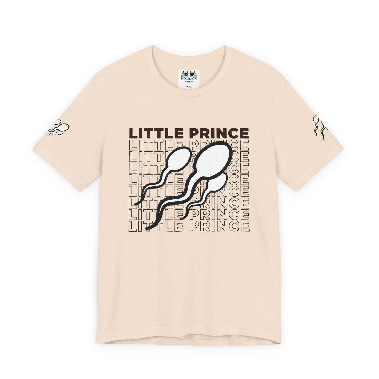 Little Prince T-Shirt – Funny Sperm Typography Conception Humor Graphic Tee