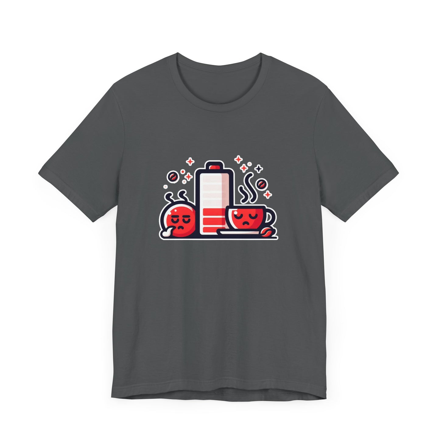 Low Battery | Need Coffee Graphic T-Shirt