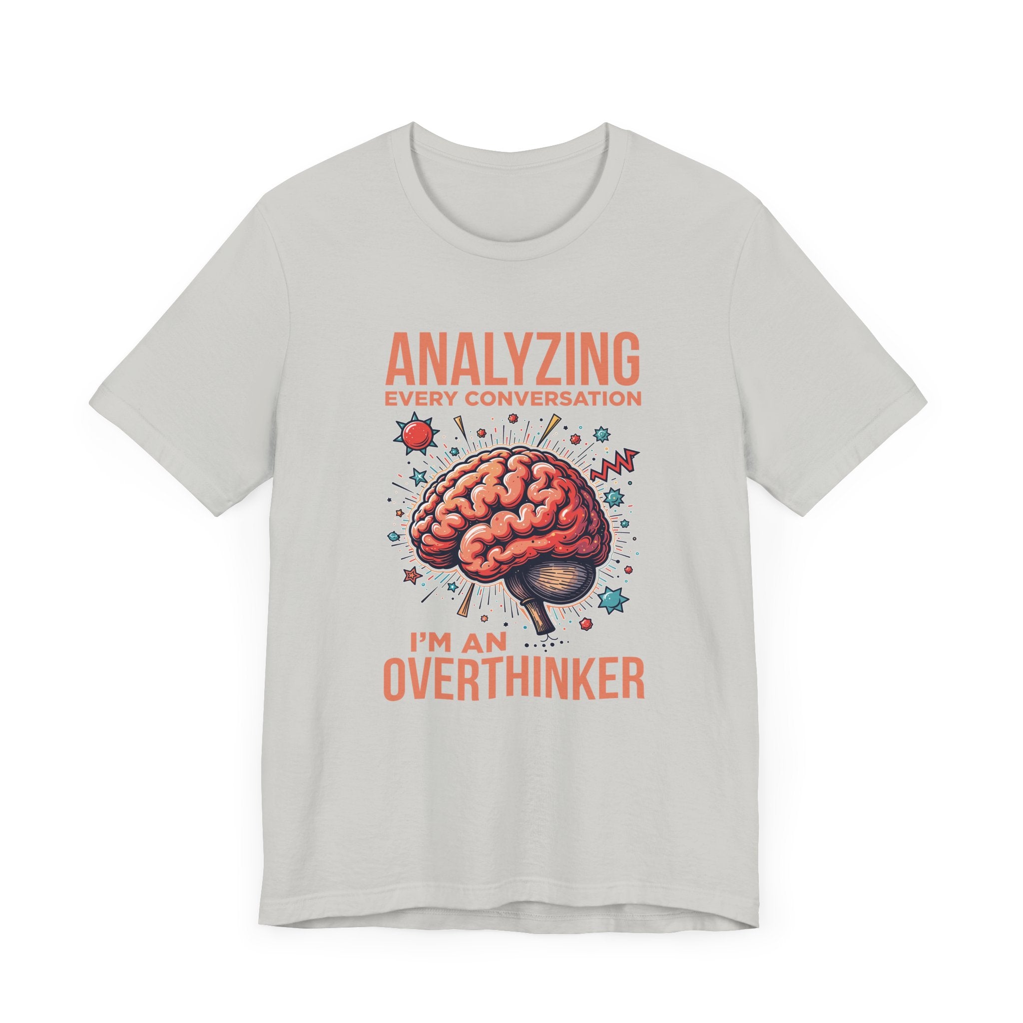 Can’t Talk I’m Busy Overthinking Tee, Mental Spiral Shirt, Anxious Brain Humor Tee, Self Aware Graphic, Relatable Mood Gift