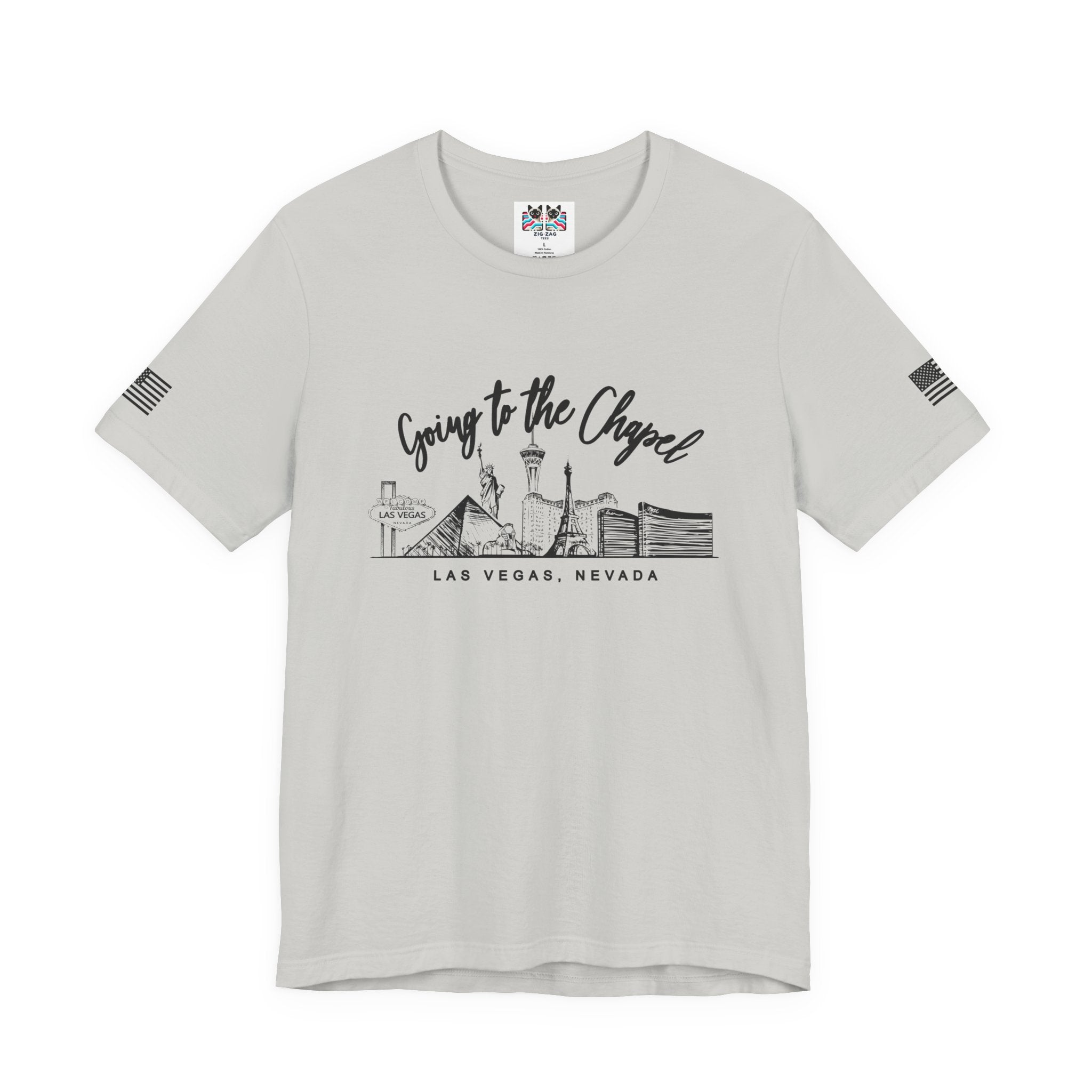 Going to the Chapel Las Vegas T-Shirt – Vegas Wedding Skyline Bridal Tee