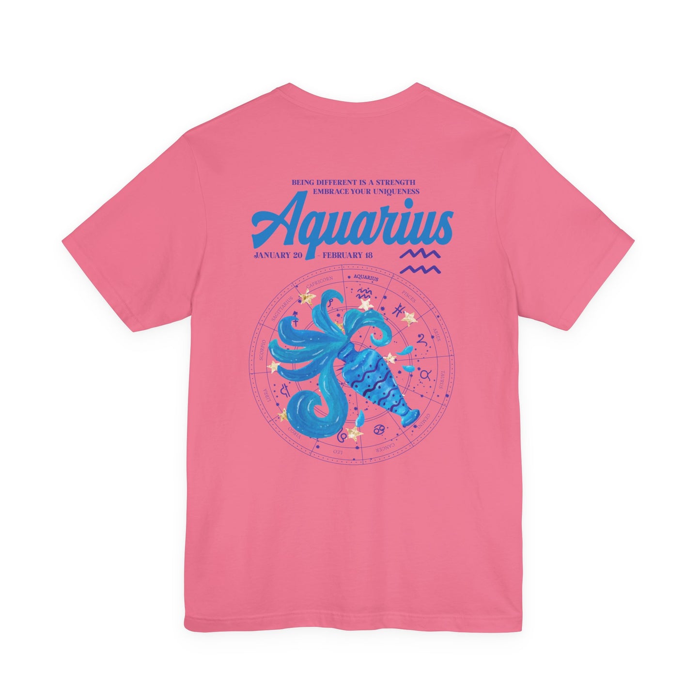 Aquarius Zodiac T-Shirt – Embrace Your Uniqueness Zodiac Wheel