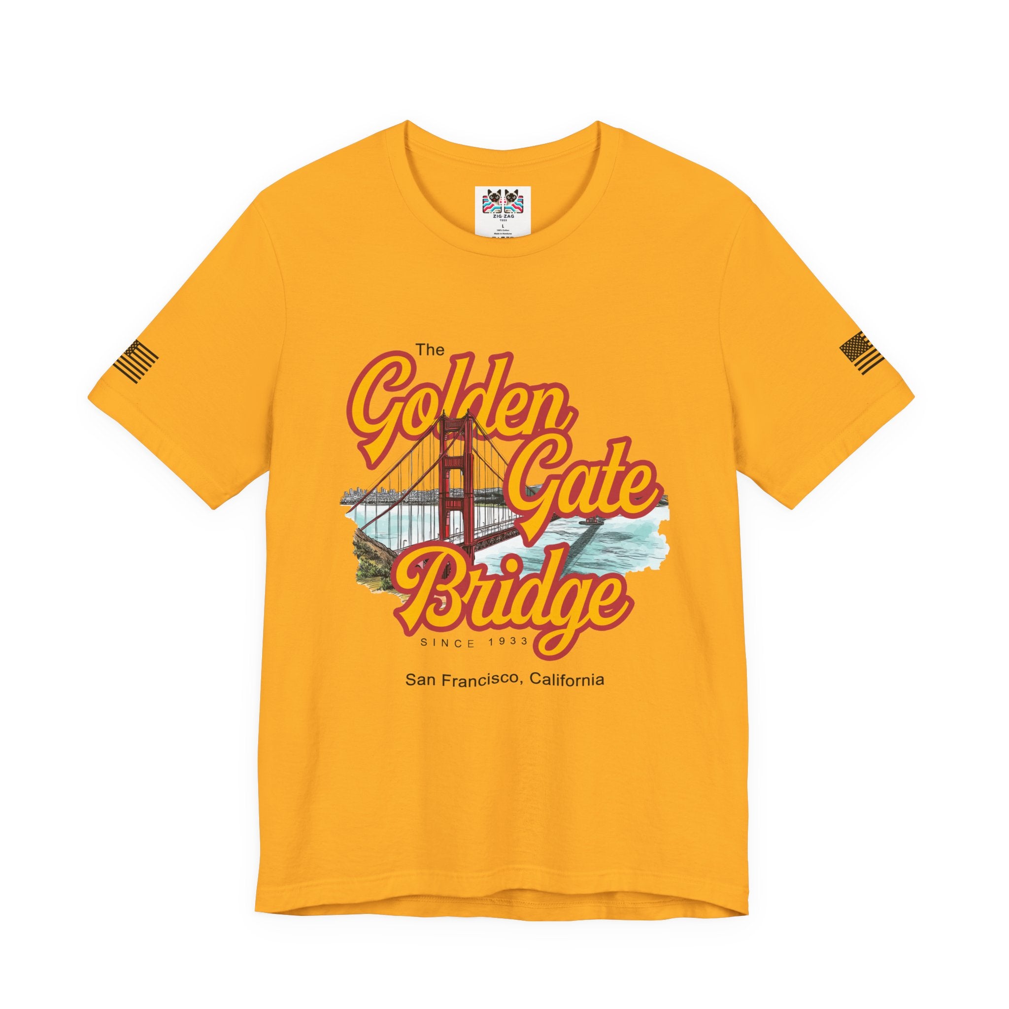 The Golden Gate Bridge T-Shirt – Retro Script Graphic Tee Since 1933 San Francisco California