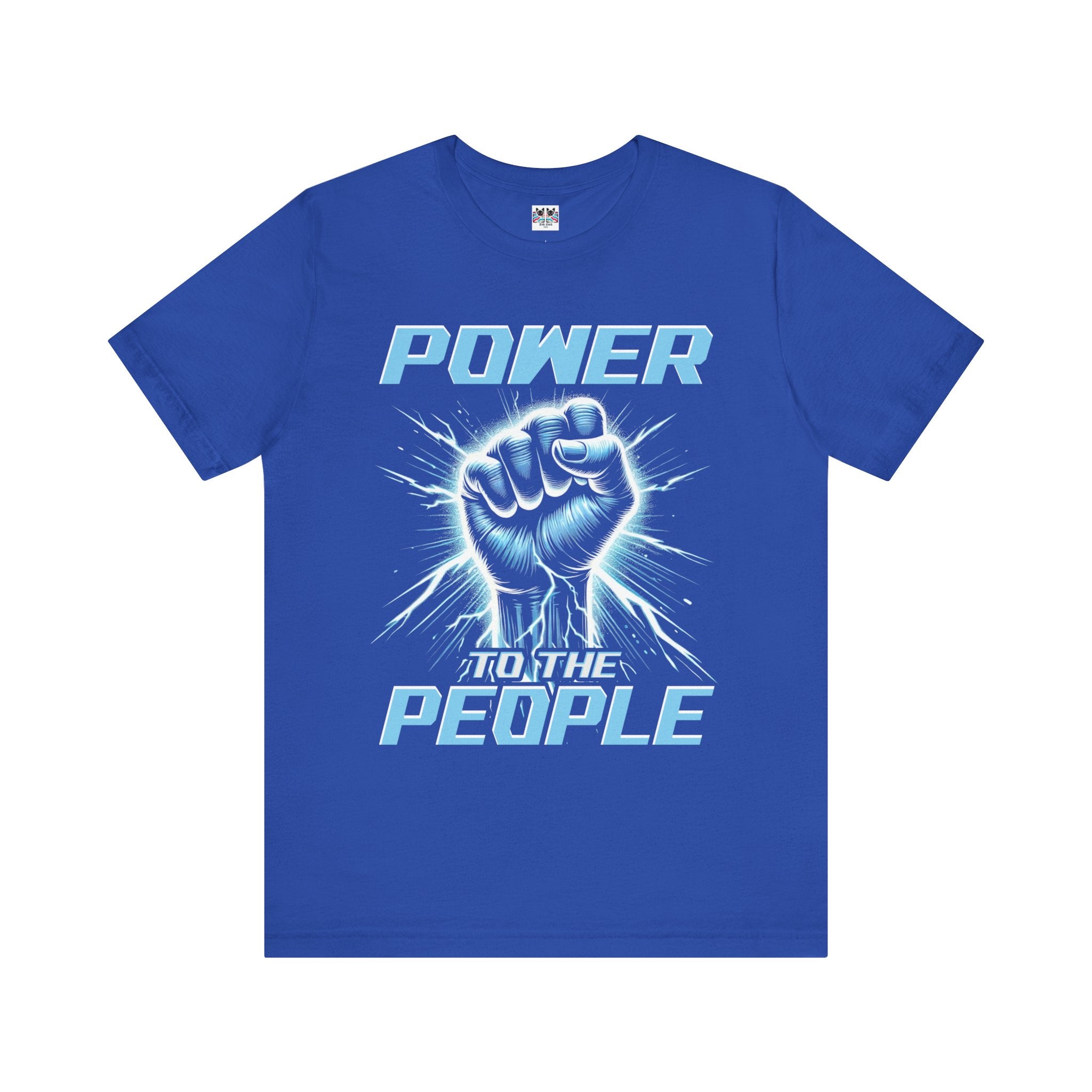 Power to the People Electric Resistance Bold Revolution Graphic T-Shirt