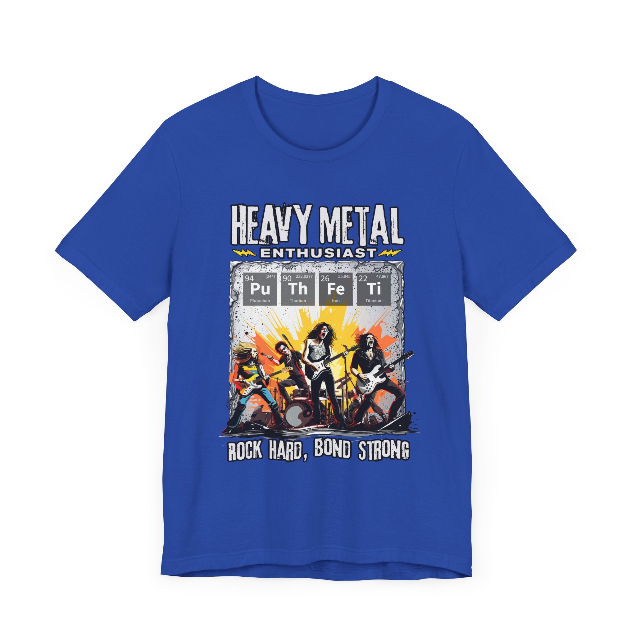 Heavy Metal Enthusiast Tee, Rock Vibes Shirt, Chemistry Pun Top, Science Humor Graphic Tee, Music + Science Gift