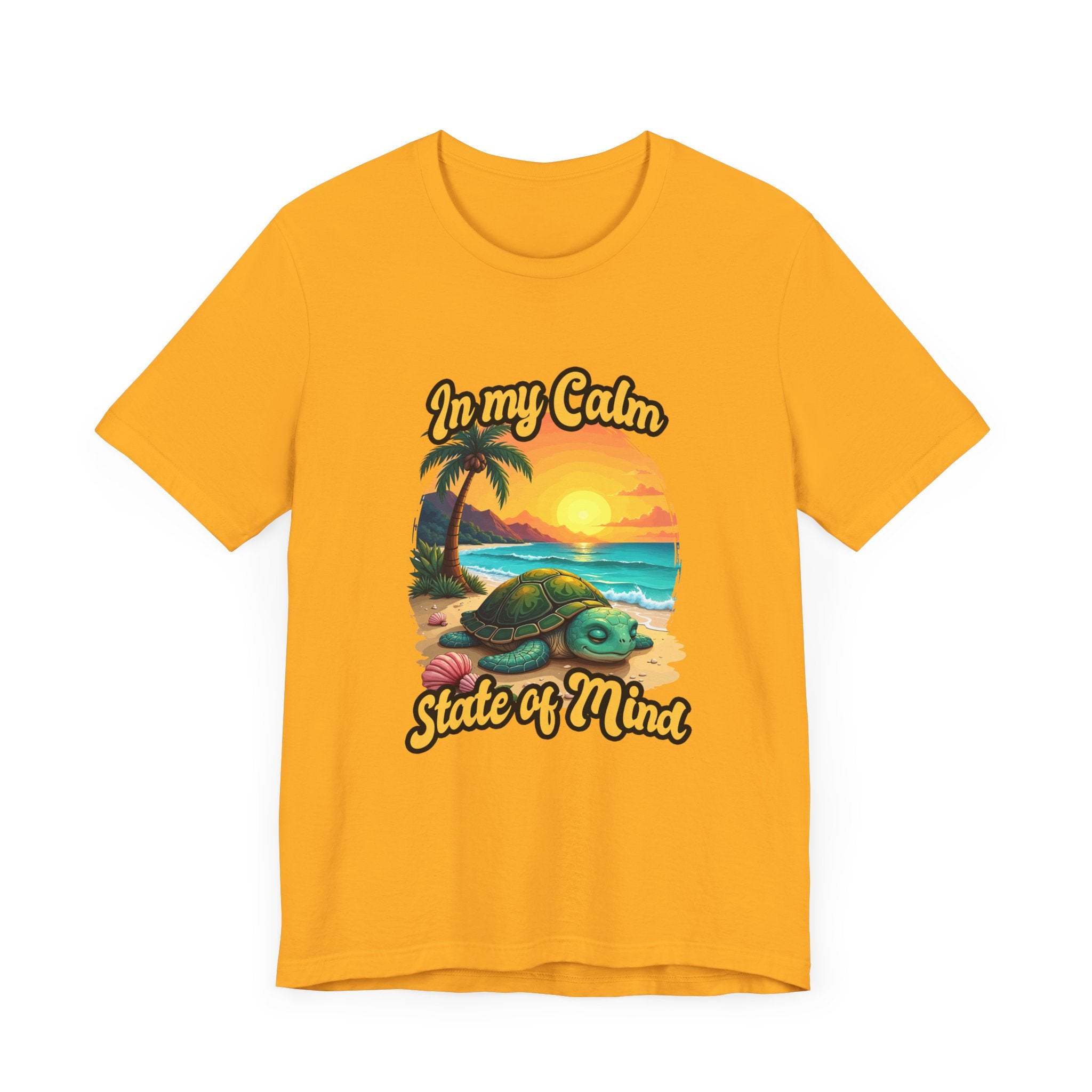 In My Calm State of Mind – Peaceful Tortoise Beach Sunset Graphic T-Shirt