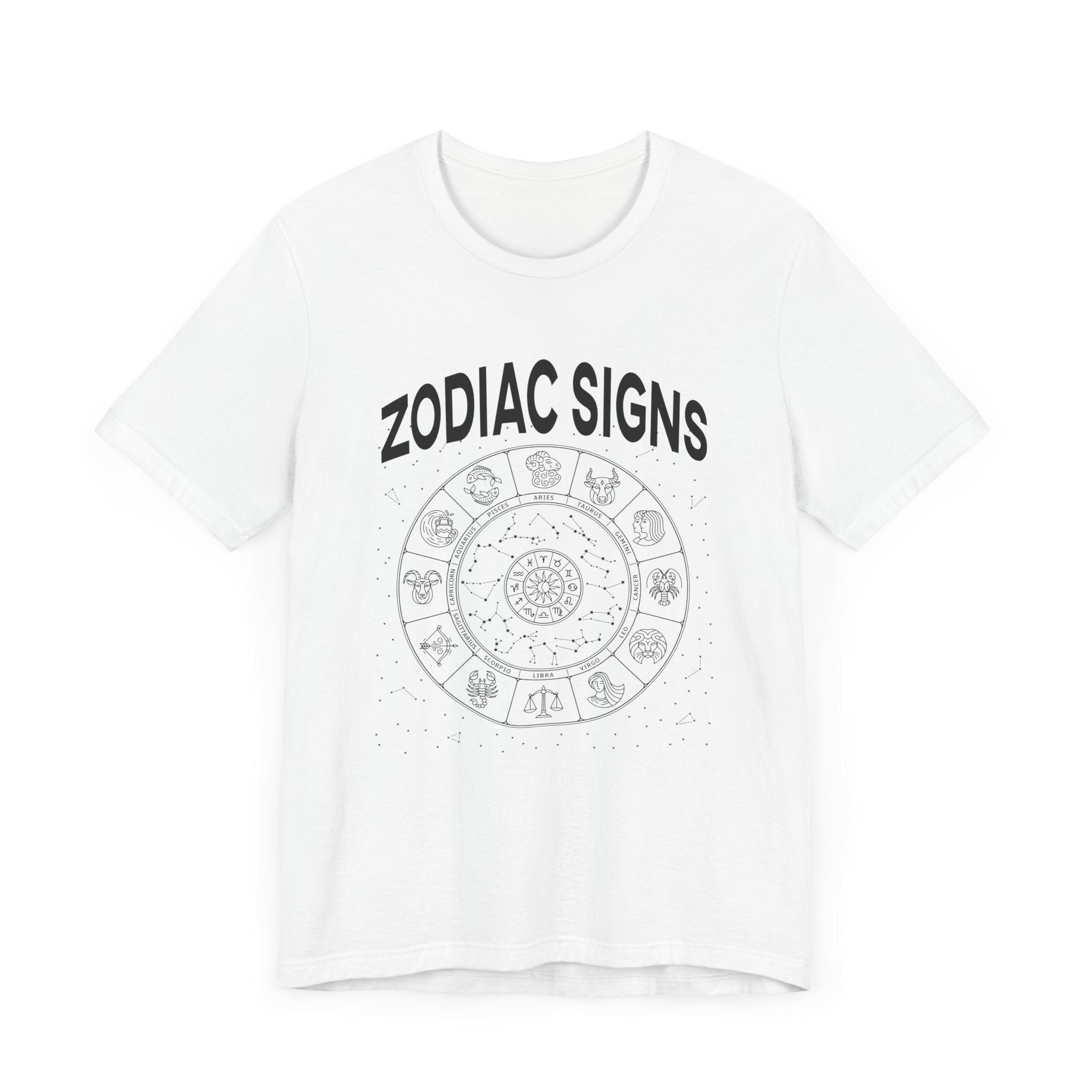 The Zodiac and the Stars Tee, Astrology Graphic Shirt, Celestial Alignment Top, Horoscope Energy Tee, Cosmic Belief Gift