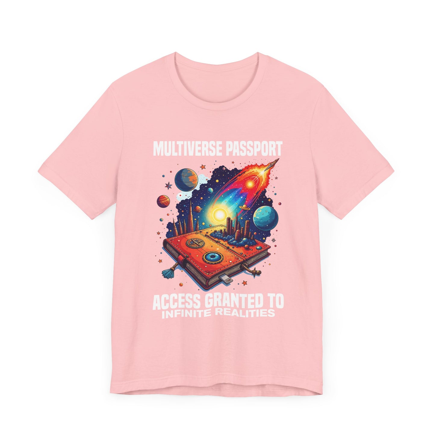 Multiverse Passport Tee, Sci-Fi Travel Shirt, Alternate Reality Graphic Tee, Universe Hopper Top, Quantum Nerd Gift