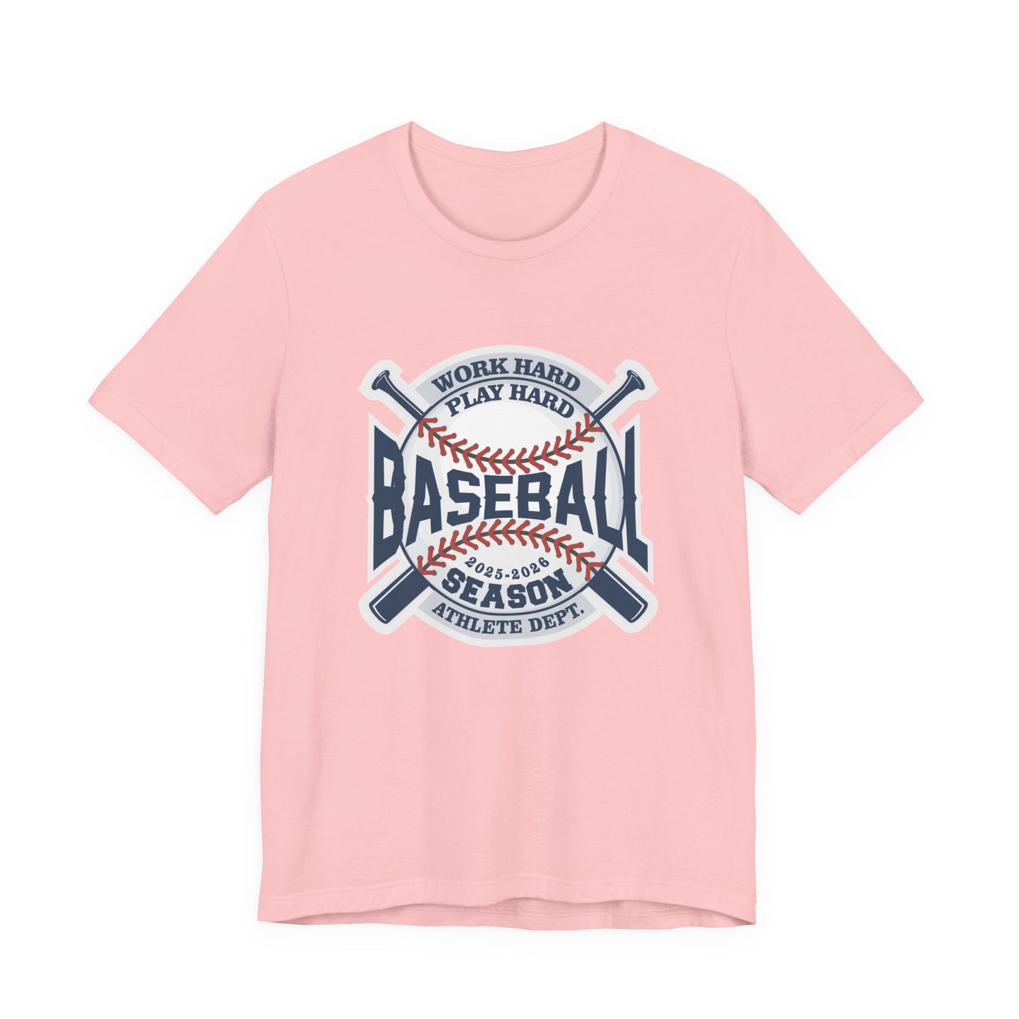 Baseball tshirt - Baseball Work Hard Play Harder Tshirt Large Baseball and Bat Graphic 2025-2026 Season