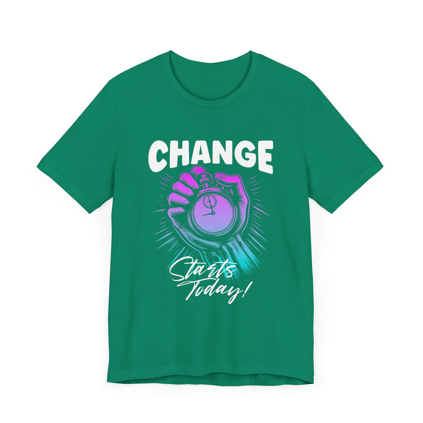 Change Starts Today | Motivational Stopwatch T-Shirt