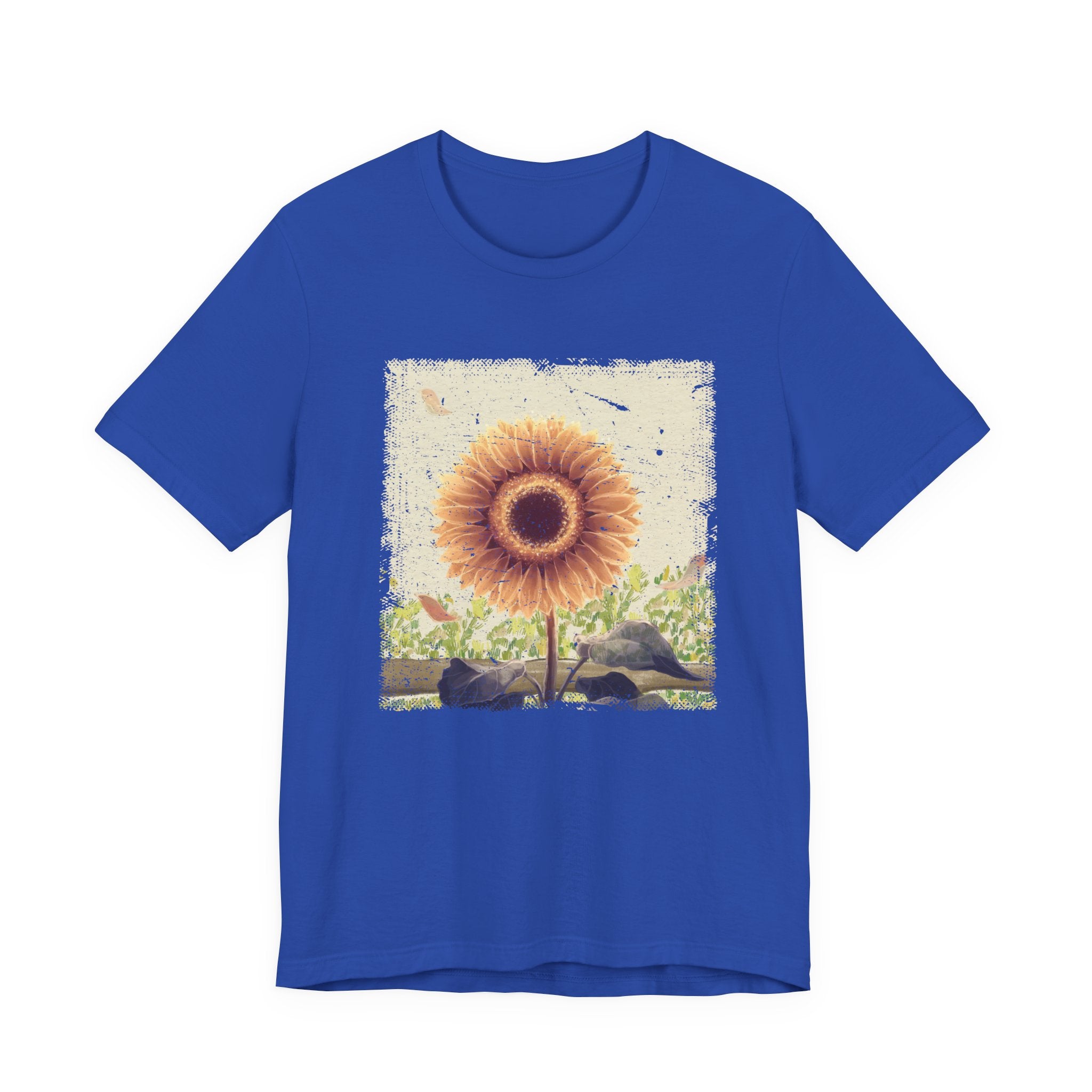 Bloom & Glow – Large Sunflower Painting Graphic T-Shirt