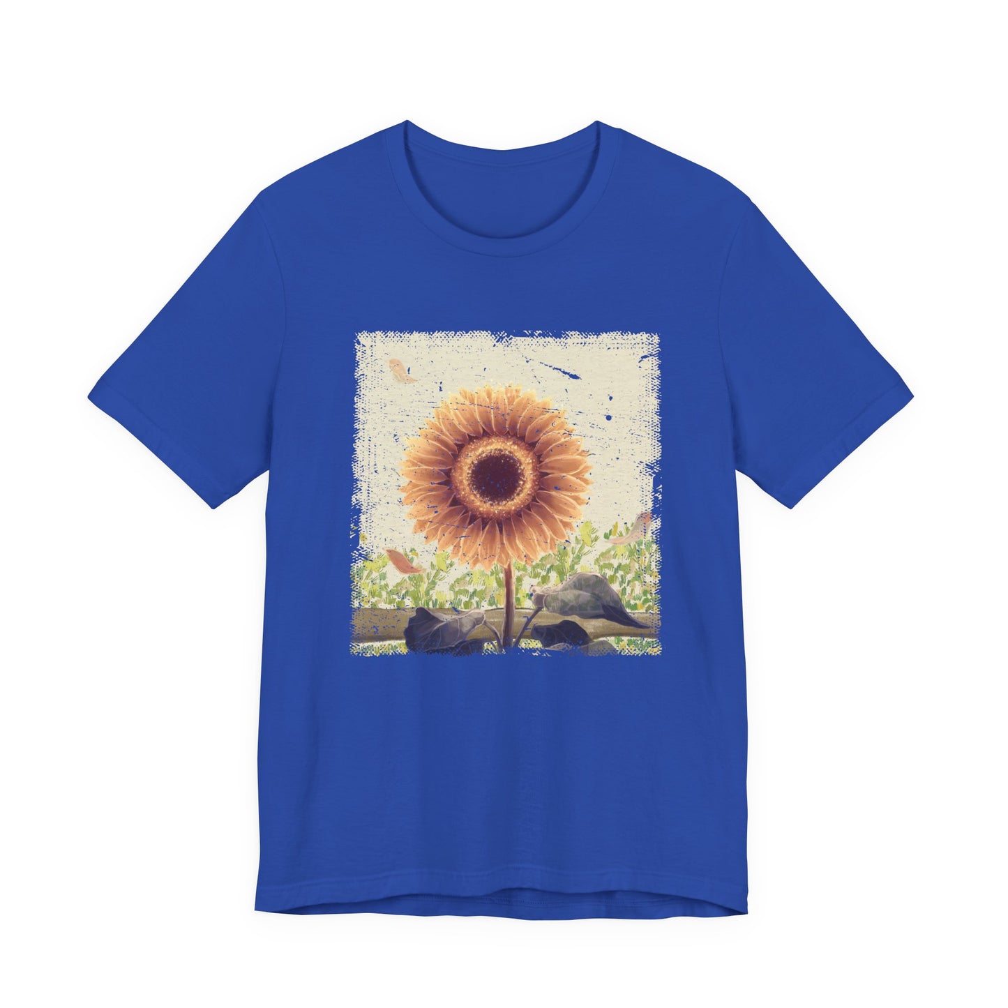 Bloom & Glow – Large Sunflower Painting Graphic T-Shirt