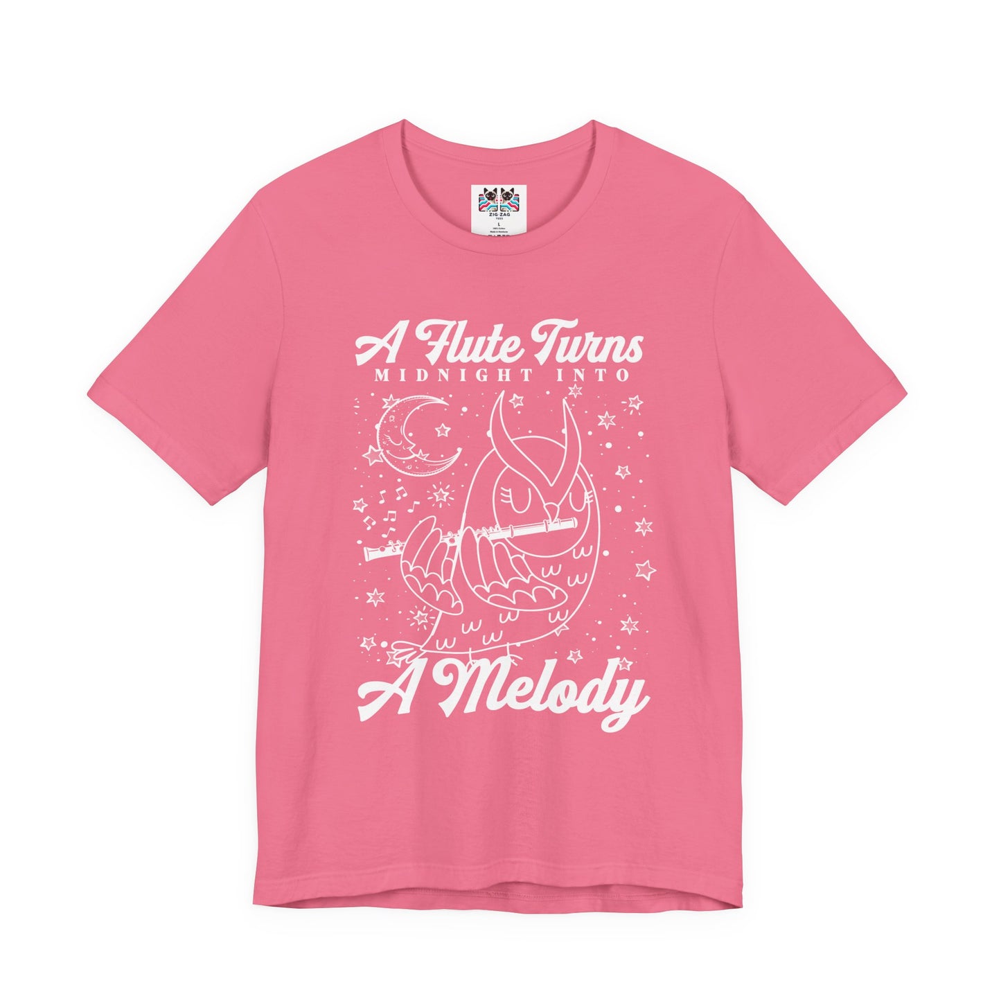 Owl Flute Midnight Melody Moonlight Music T-Shirt