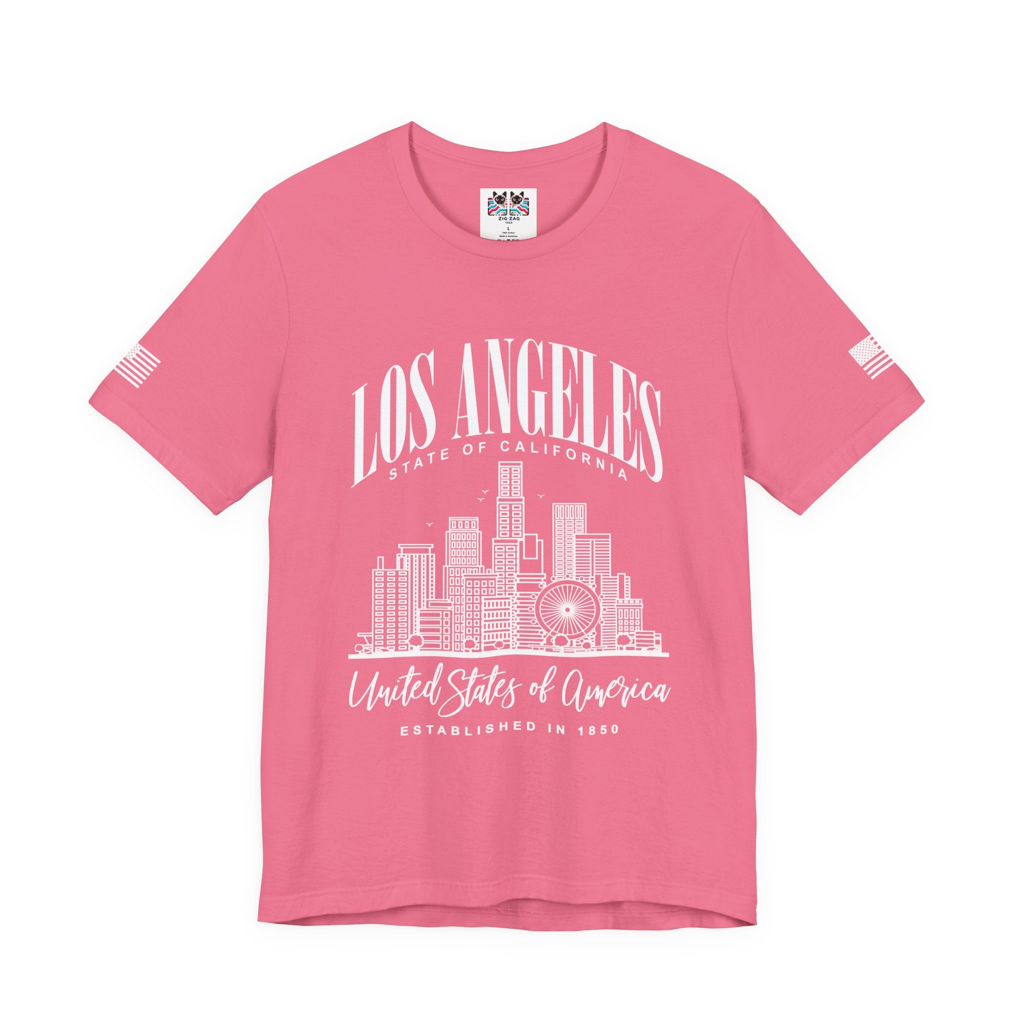 Los Angeles State of California T-Shirt – Skyline United States of America EST 1850 Tee