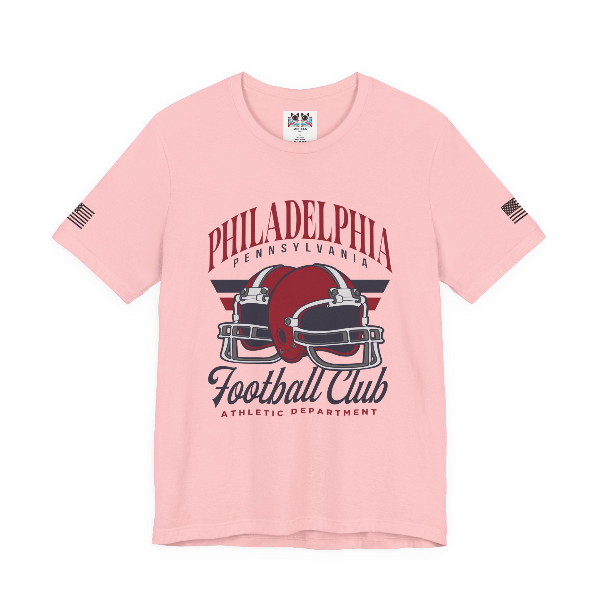 Philadelphia Pennsylvania Football Club T-Shirt – Athletic Department Dual Helmet Graphic Tee