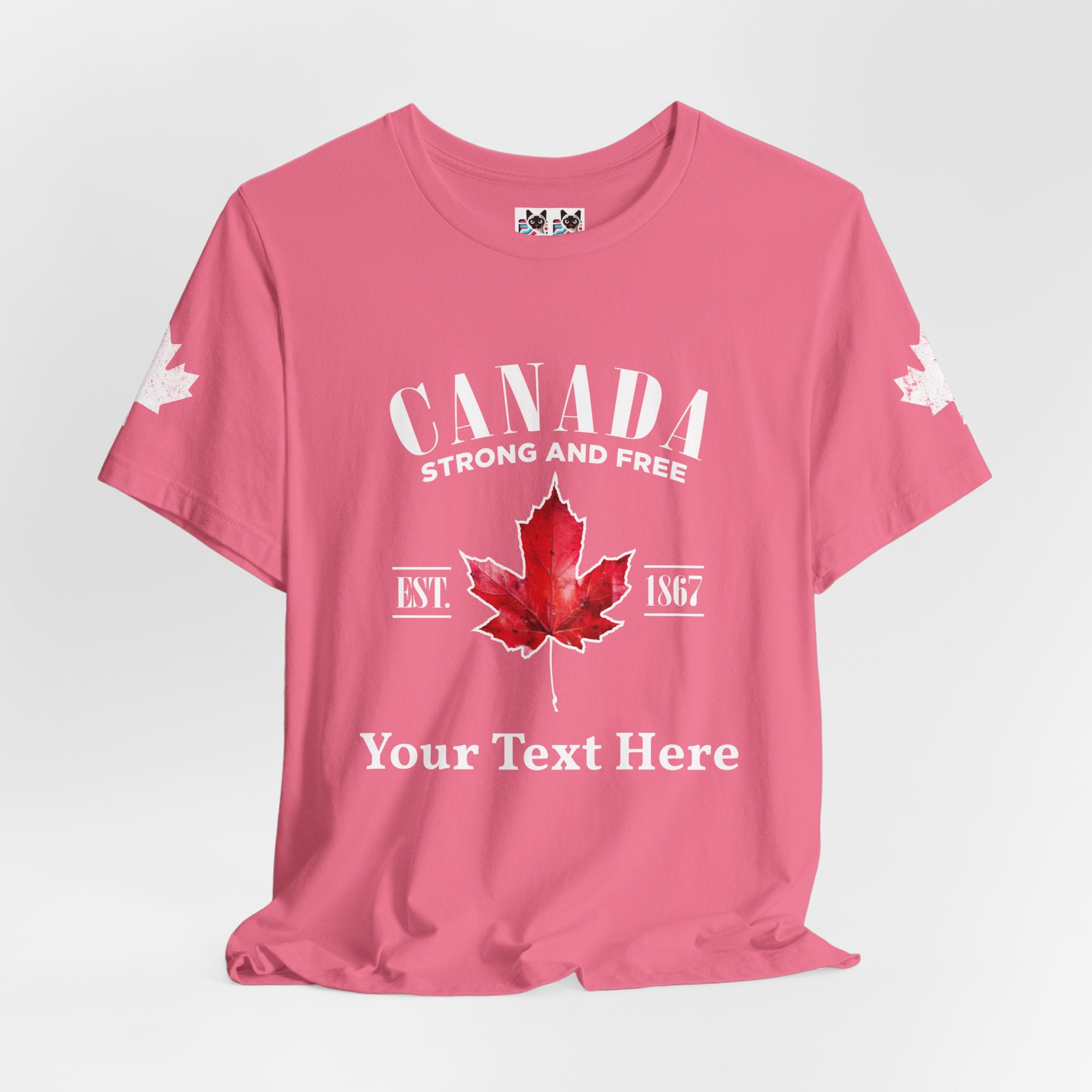 Custom T-Shirt - Canada Strong and Free True Maple Heritage T-Shirt