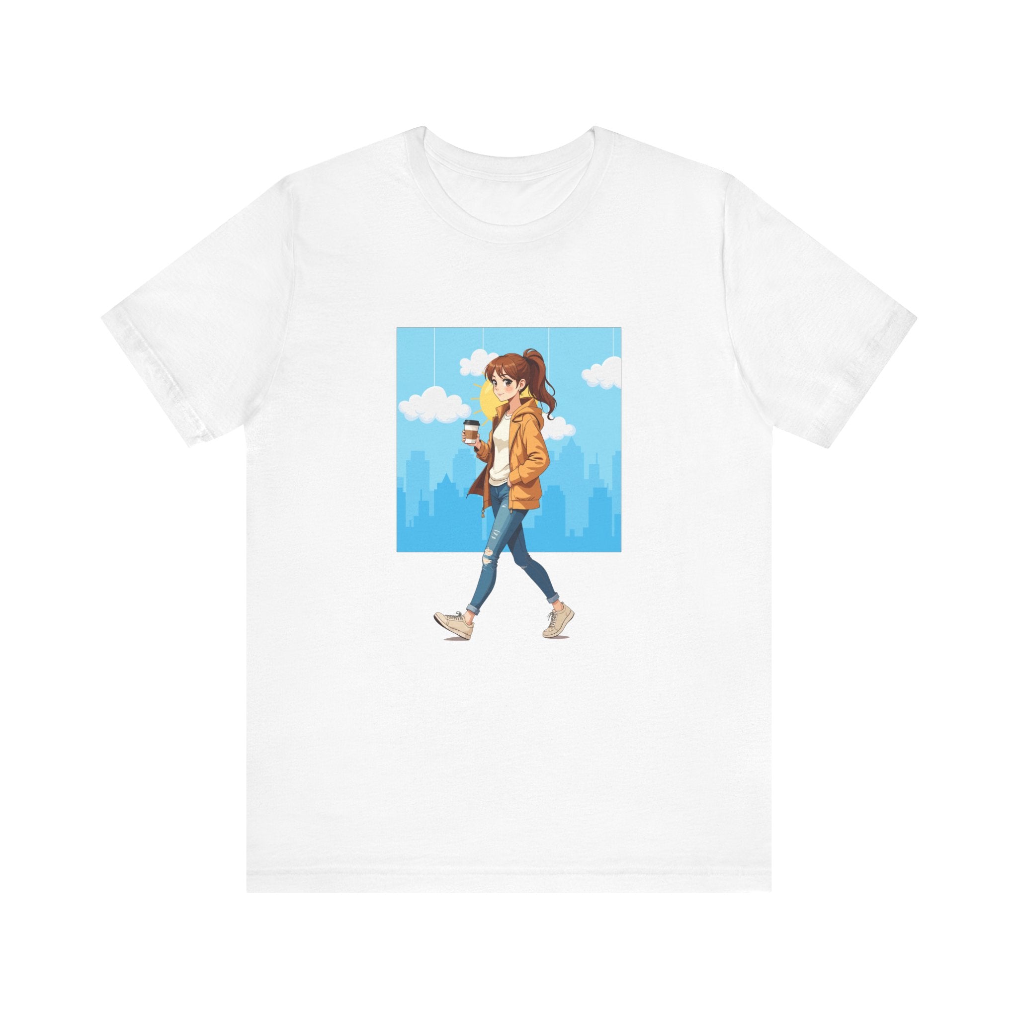 Coffee Runs and City Streets Shirt, Urban Vibes Tee, On The Go Lifestyle Shirt, Caffeine Lover Top, City Girl Gift Shirt