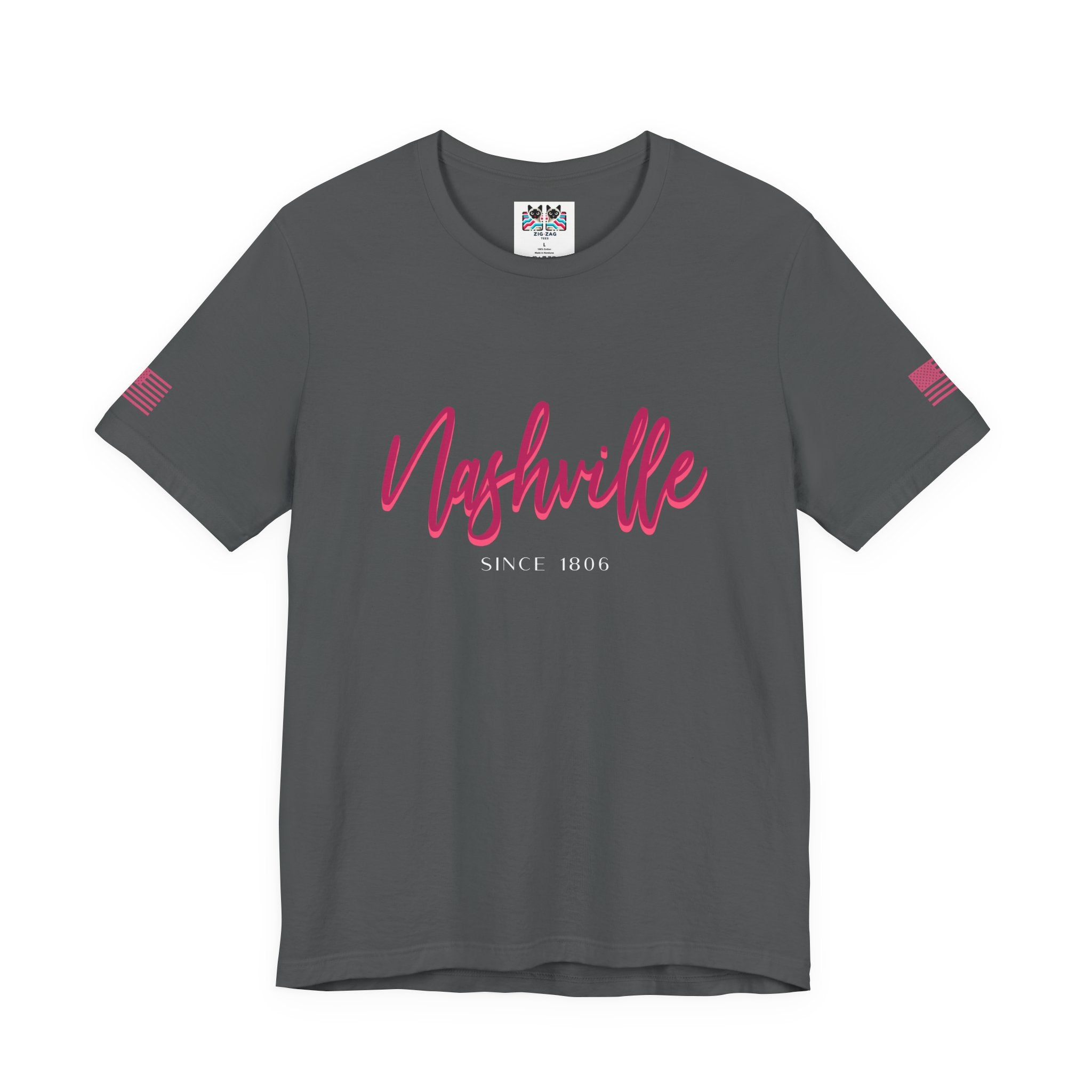 Nashville Since 1806 T-Shirt – Elegant Script Typography Tee