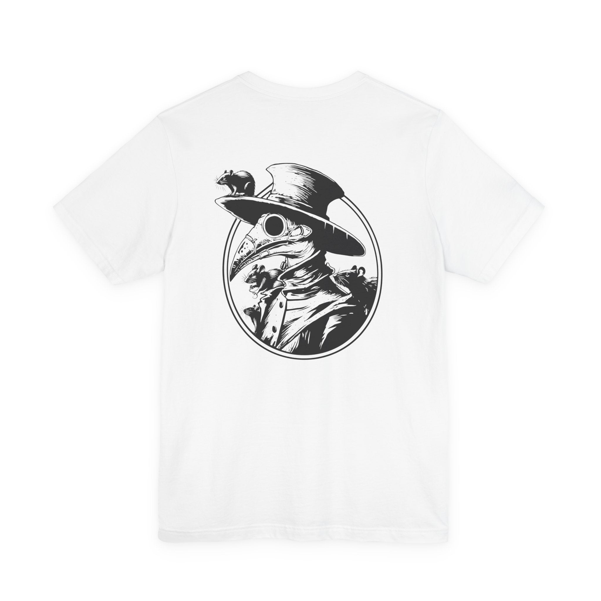 Plague Doctor Beaked Mask Rats Horror T-Shirt