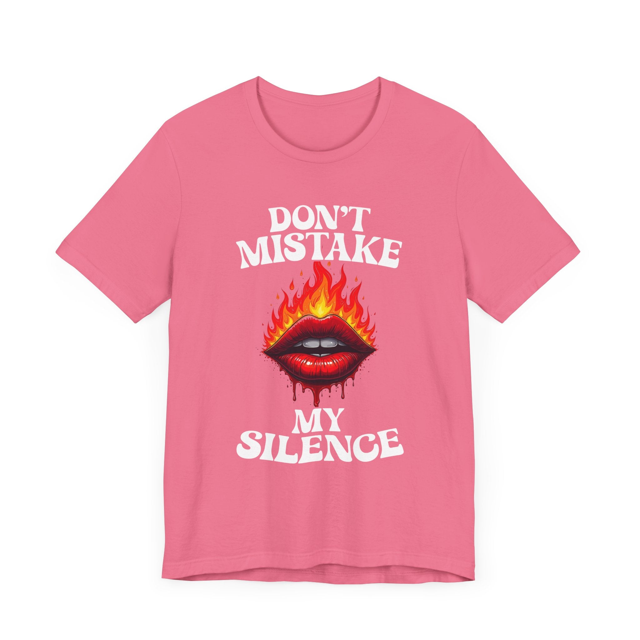 Don’t Mistake My Silence – Burning & Bleeding Lips Graphic T-Shirt