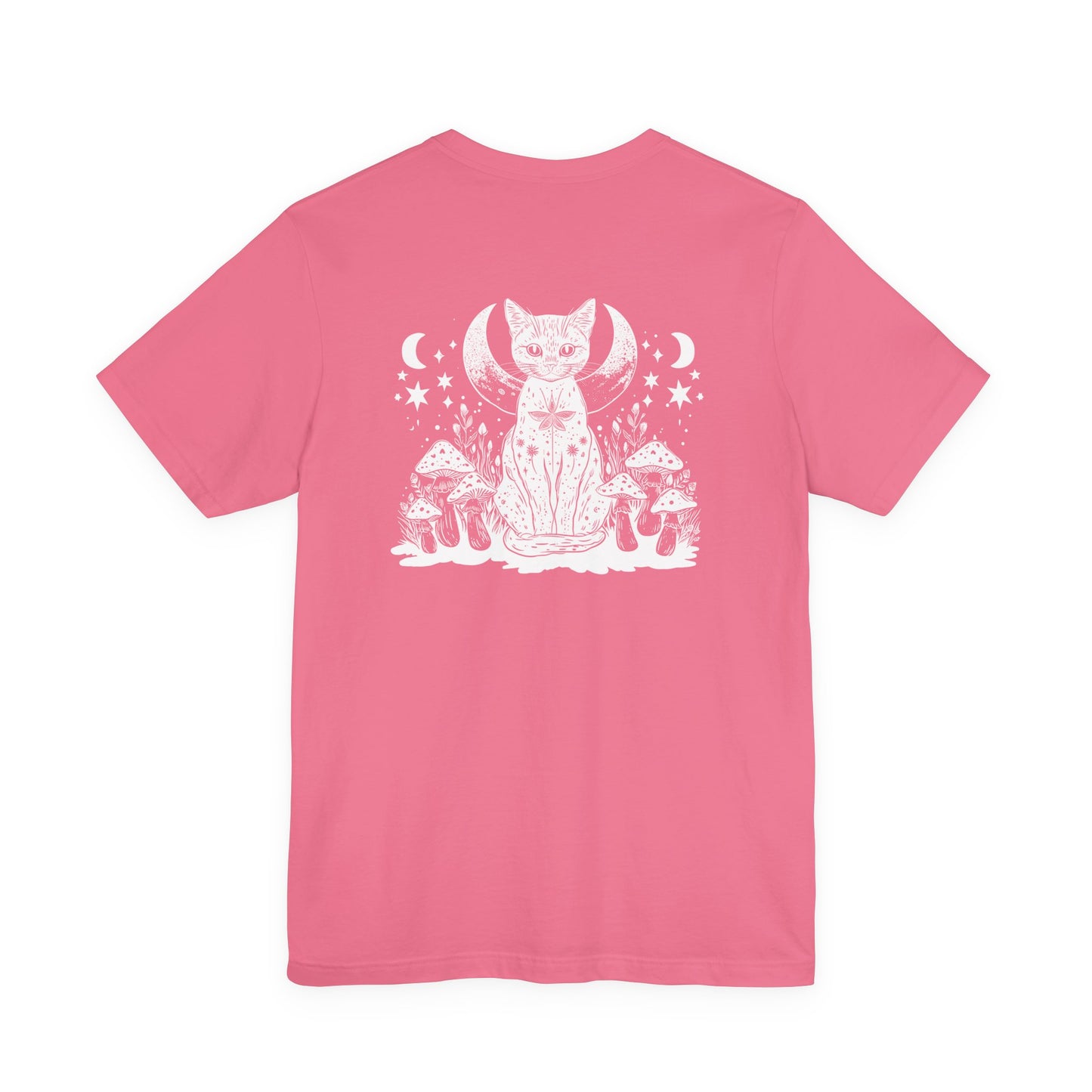 Mystic Moon Cat and Magic Mushrooms T-Shirt