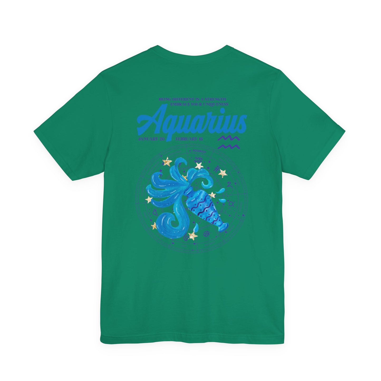 Aquarius Zodiac T-Shirt – Embrace Your Uniqueness Zodiac Wheel
